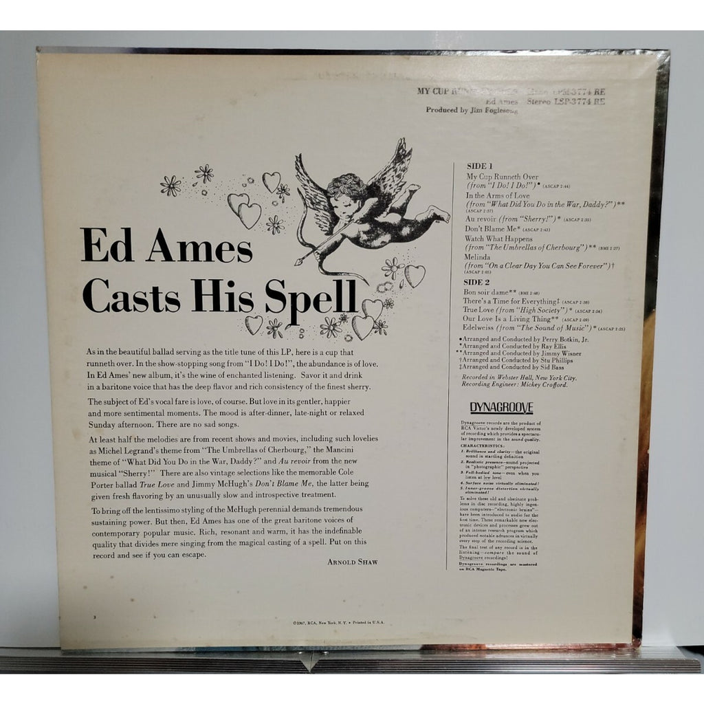 Ed Ames ‎– My Cup Runneth Over (Vinyl)