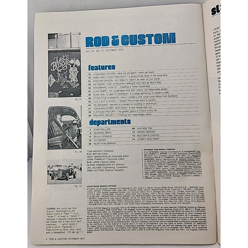 Rod & Custom Magazine - October 1973 - Vol. 20 No. 10