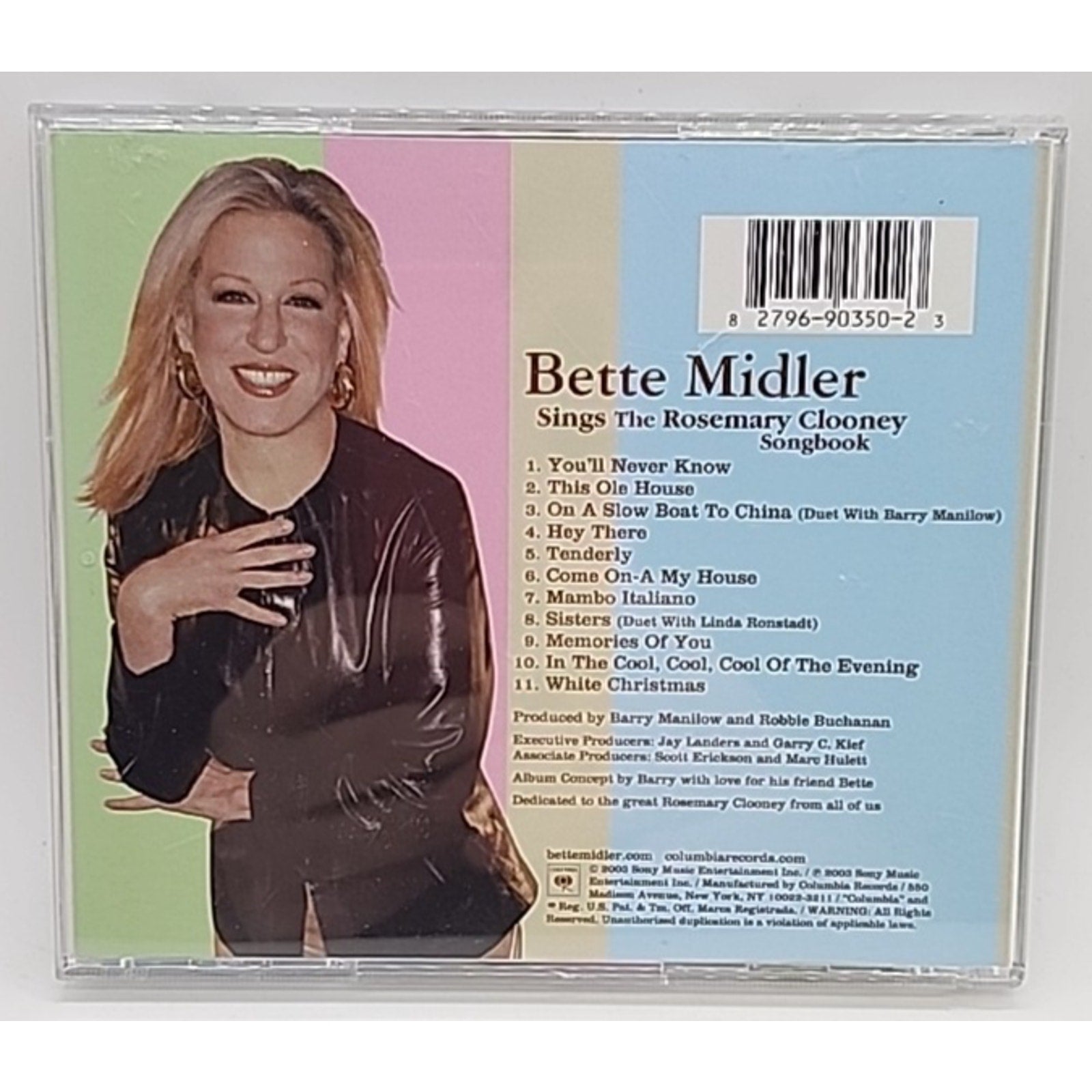 Sings the Rosemary Clooney Songbook by Bette Midler (CD, Sep-2003, Columbia)