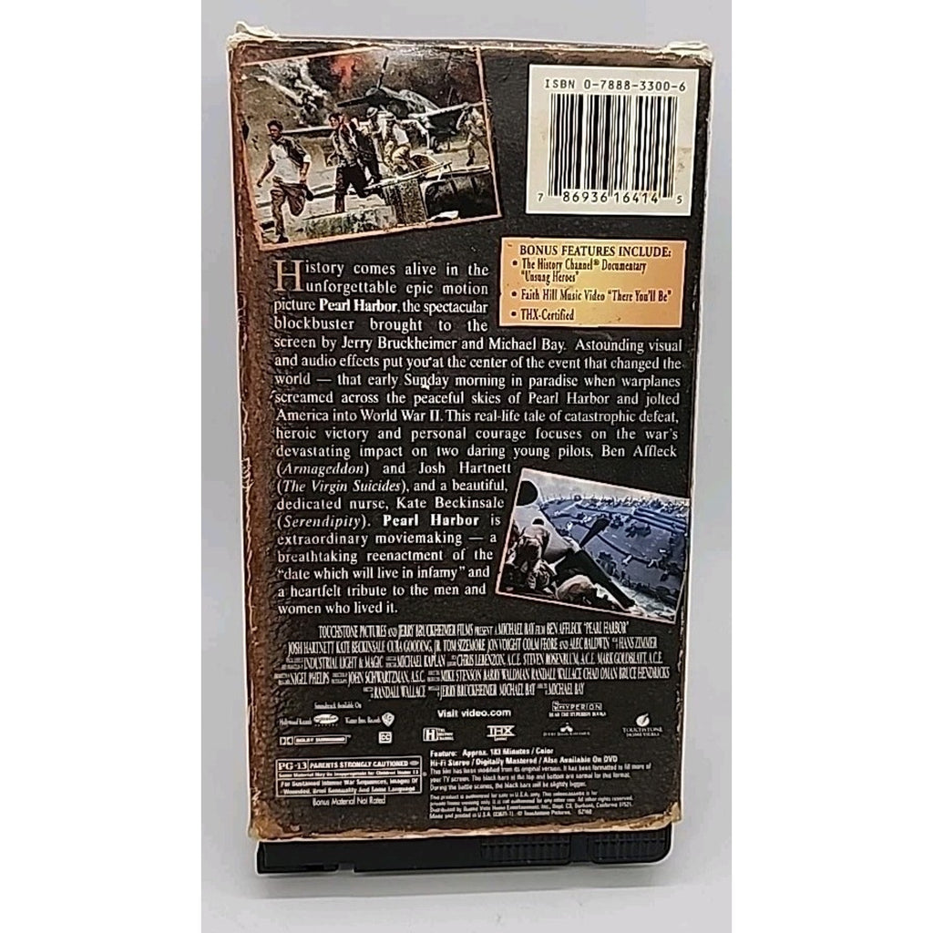 Pearl Harbor (VHS, 2001, 2-Tape Set, Pan Scan 60th Anniversary Commemorative)