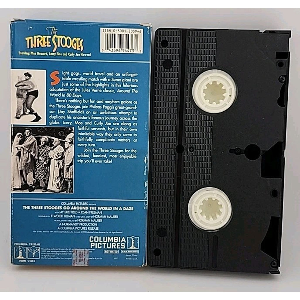 The Three Stooges Go Around the World in a Daze (VHS, 1995)