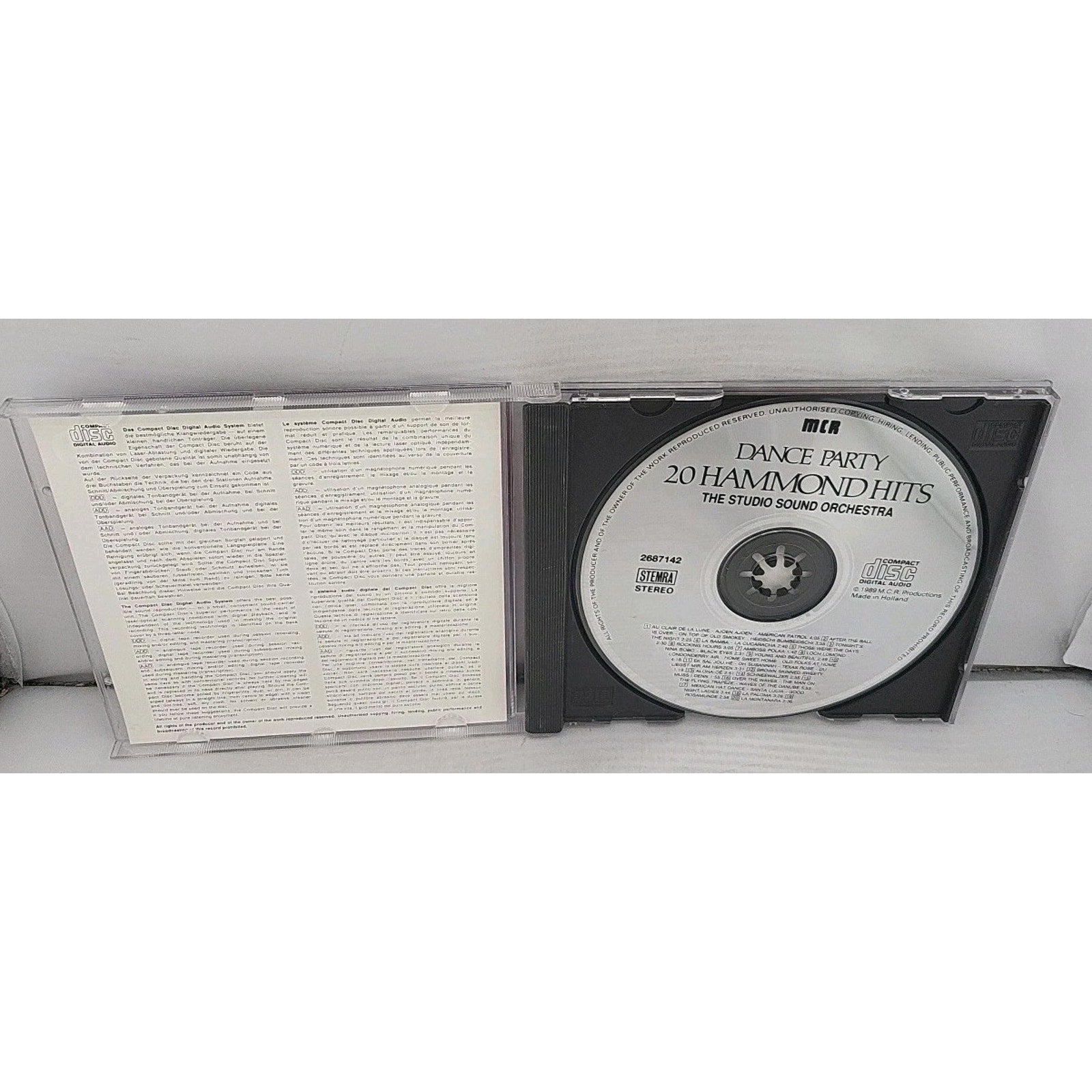 20 Hammond Hits: Dance Party by The Studio Sound Orchestra CD