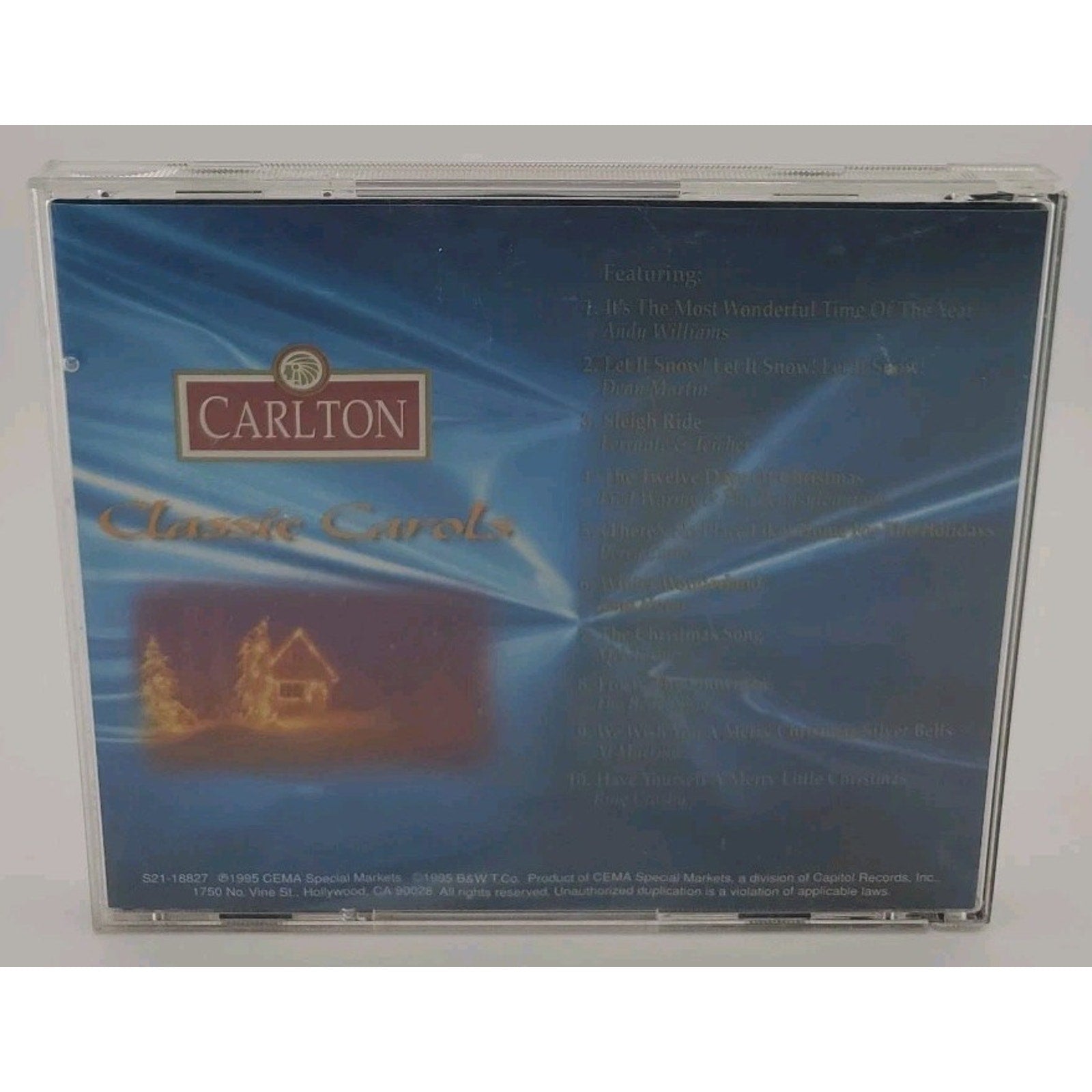 Carlton Classic Carols (CD, 1995) Lena Horne, Dean Martin, Perry Como, Mel Torme