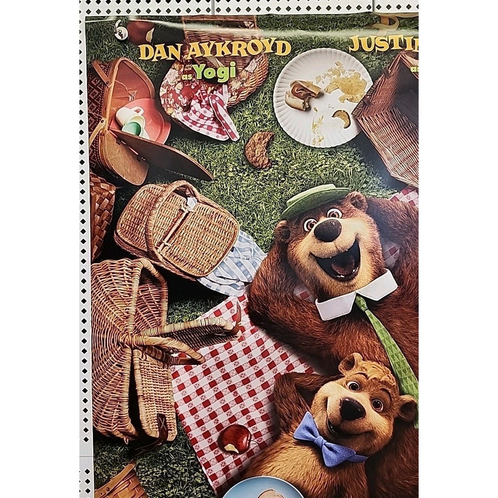 Yogi Bear Movie Poster 2 Sided Original Advance 27x40 Justin Timberlake