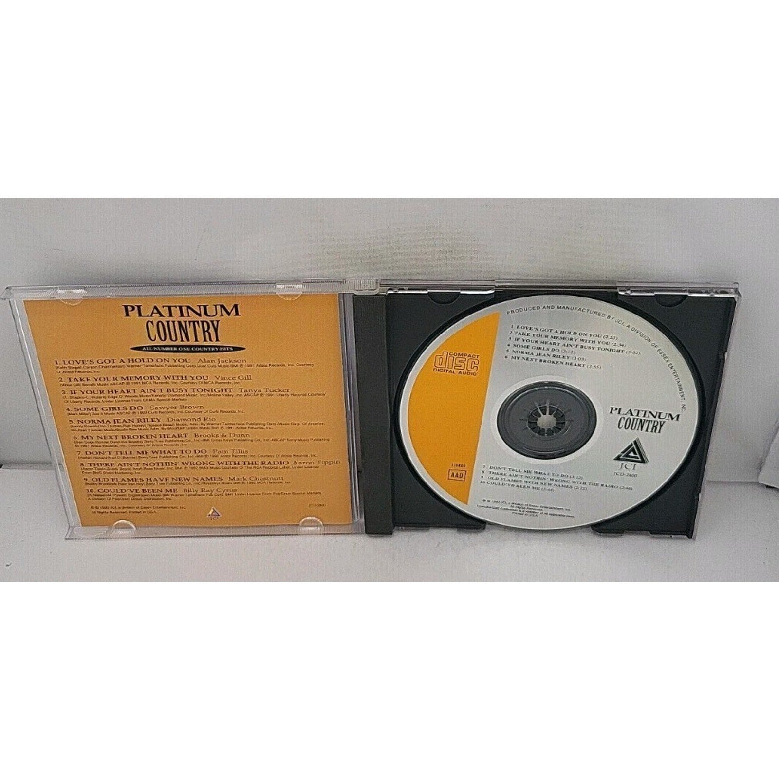 Platinum Country: All Number One Country Hits by Various Artists (CD, JCI...