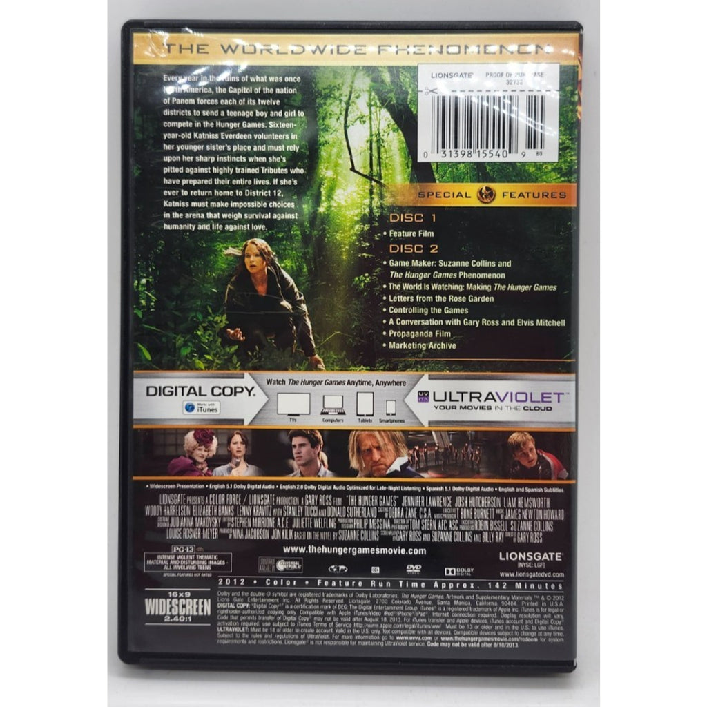The Hunger Games (DVD, 2012, 2-Disc Set)