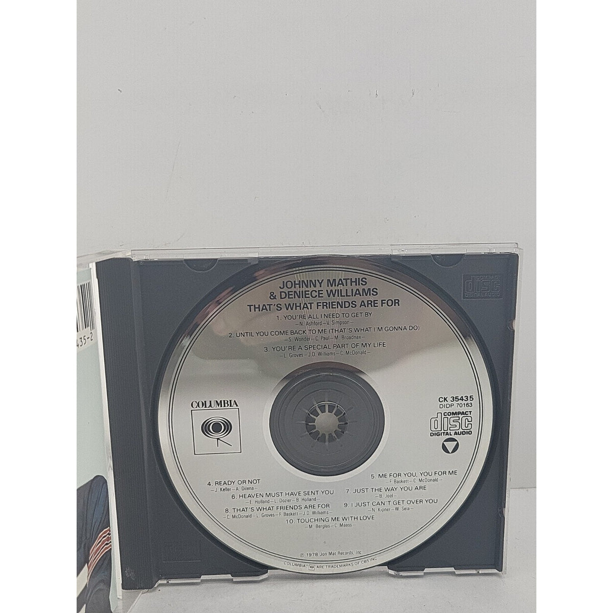 That's What Friends Are For by Deniece Williams/Johnny Mathis (CD, Sony Music...