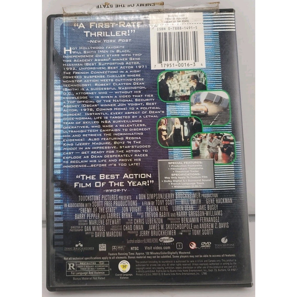Enemy of the State (DVD, 1998)