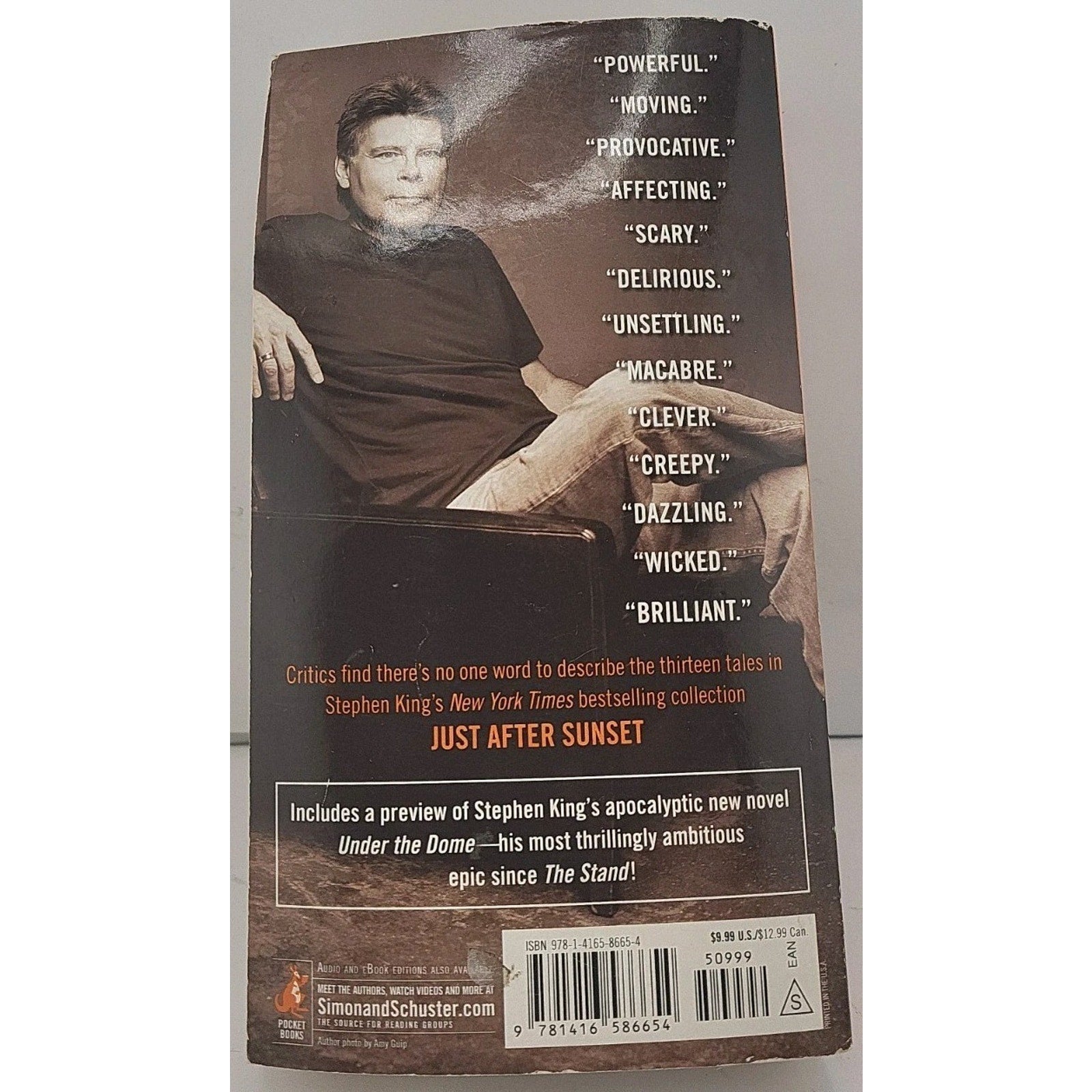 Just after Sunset by Stephen King (2009, Paperback)
