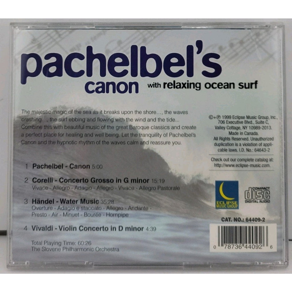 Pachelbel's Canon with Ocean Surf (CD, Oct-1999, Eclipse Records)