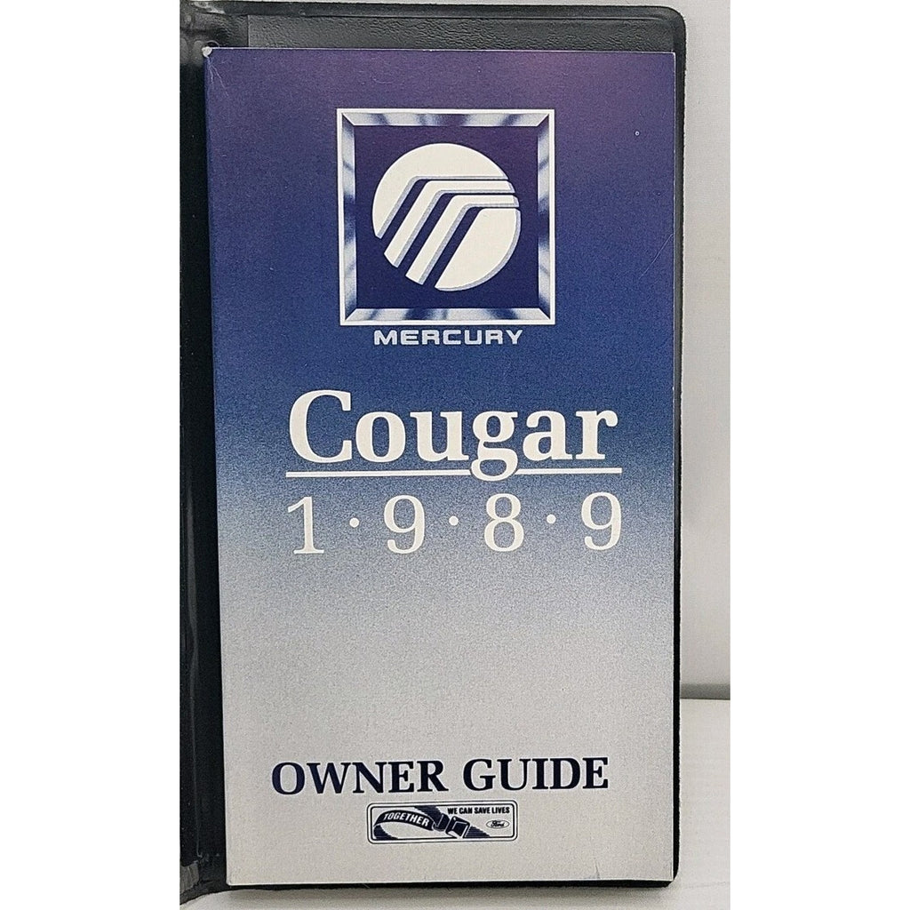 1989 Mercury Cougar Owners Operators Drivers Guide Manual Book Glovebox