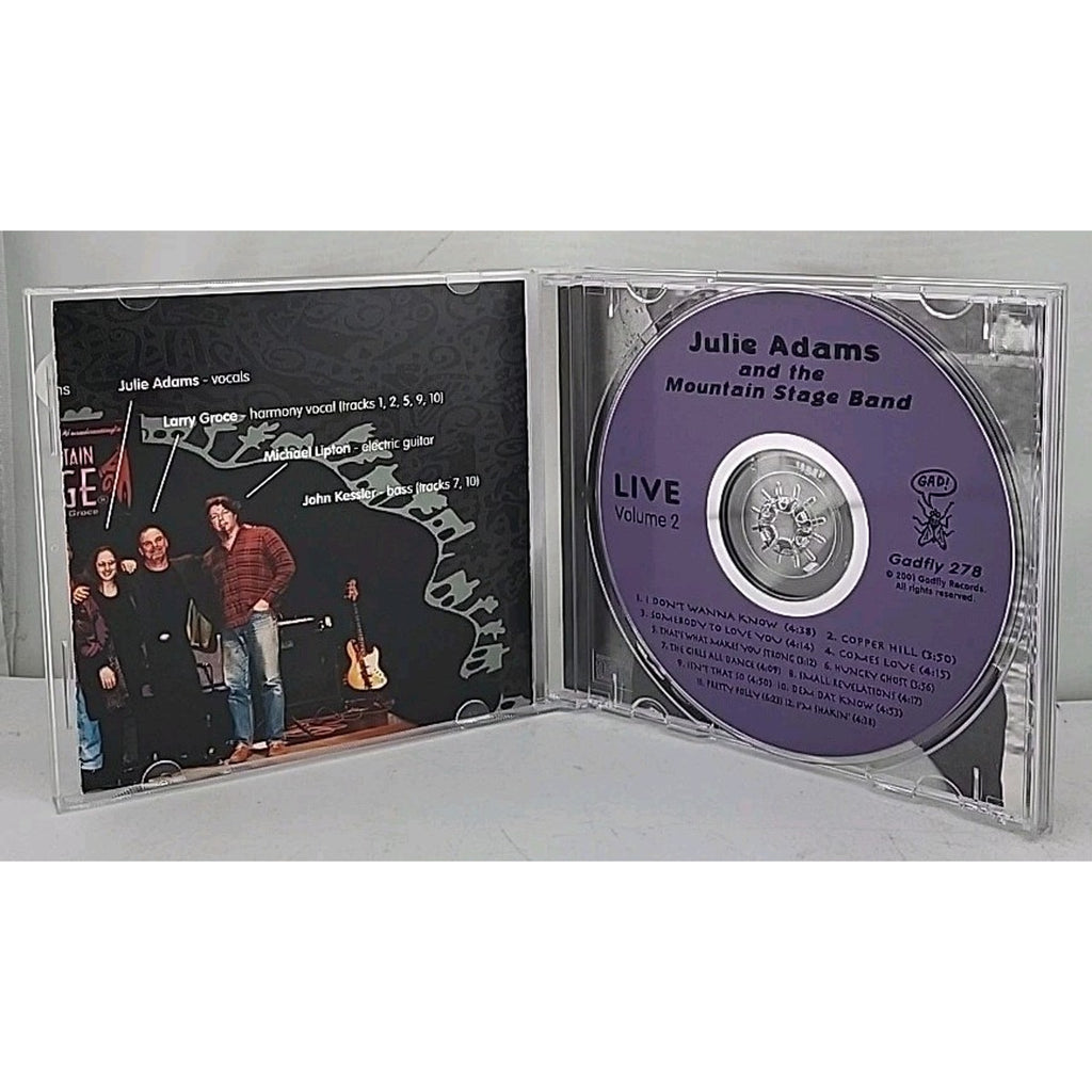Live Vol.2 by Adams, Julie / Mountain Stage Band (CD, 2001)