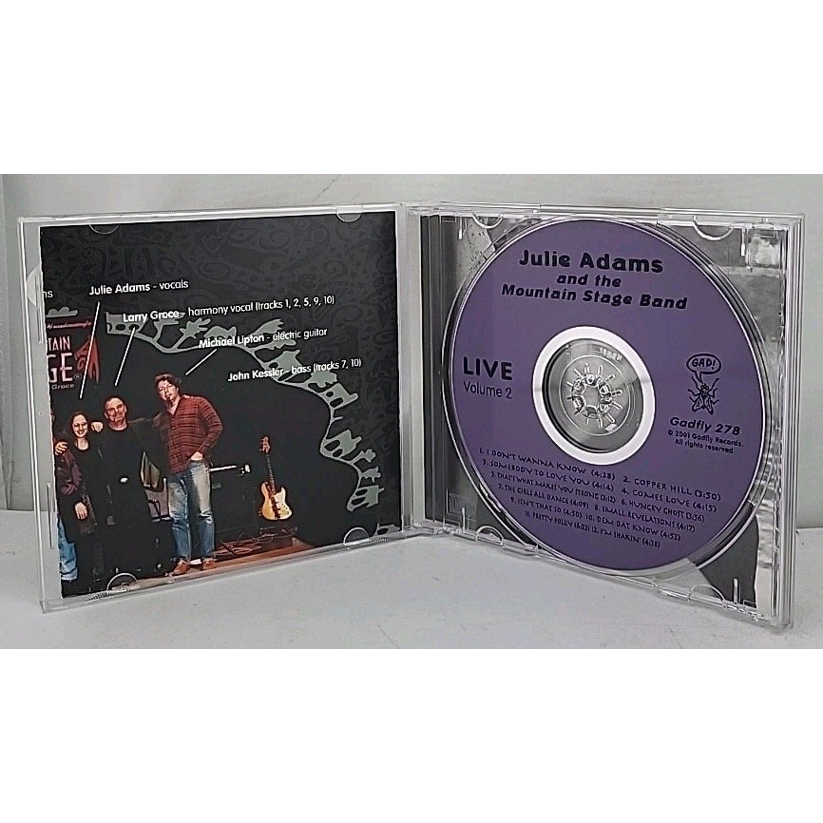 Live Vol.2 by Adams, Julie / Mountain Stage Band (CD, 2001)