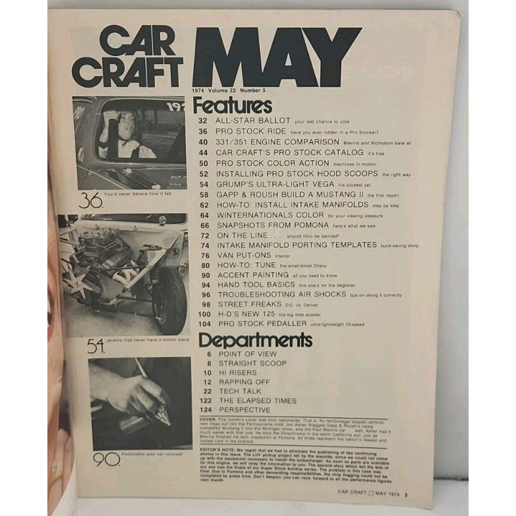 Car Craft Magazine - May 1974 - Volume 22 Number 5
