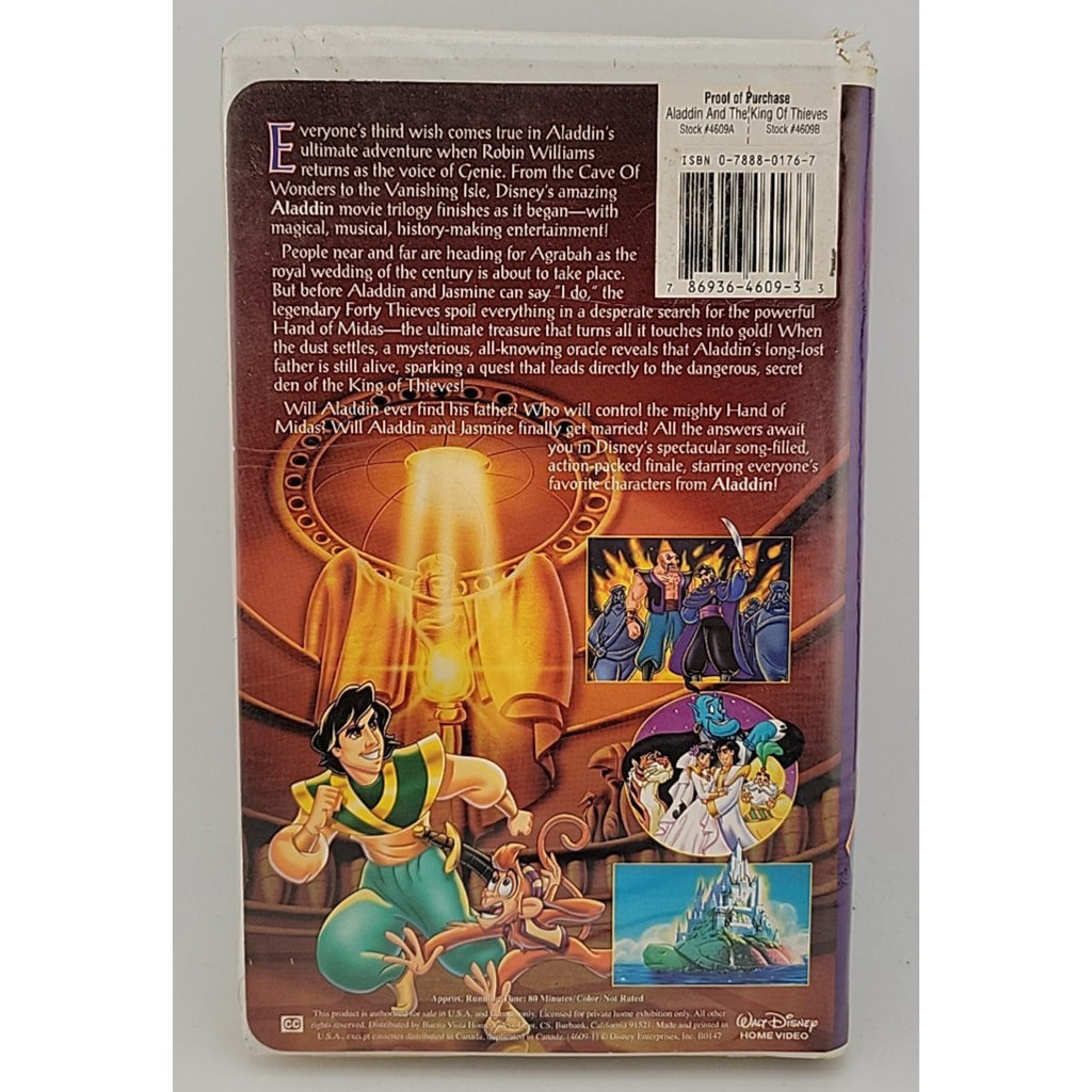 Aladdin and the King of Thieves (VHS, 1996)
