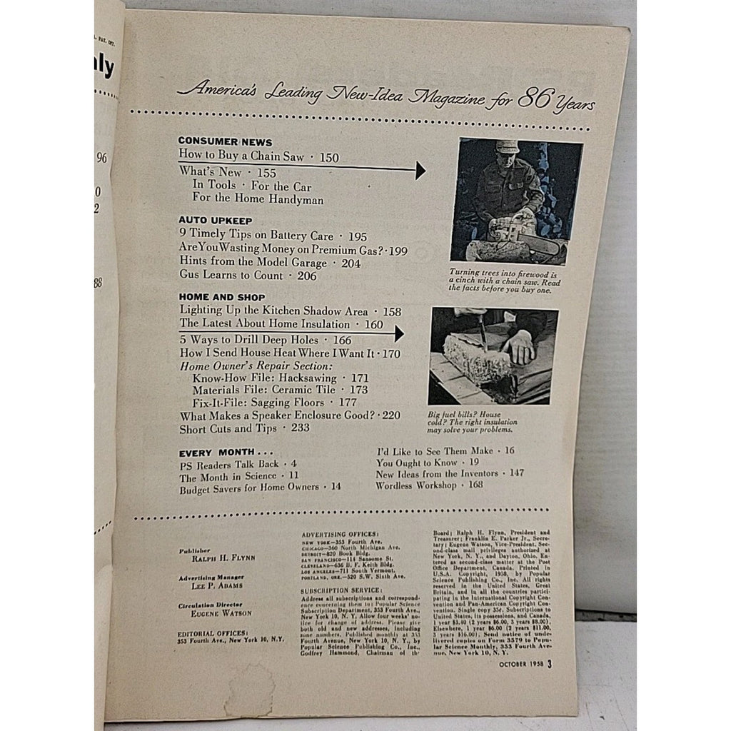 Popular Science Monthly - October 1958 - Vol. 173 No. 4