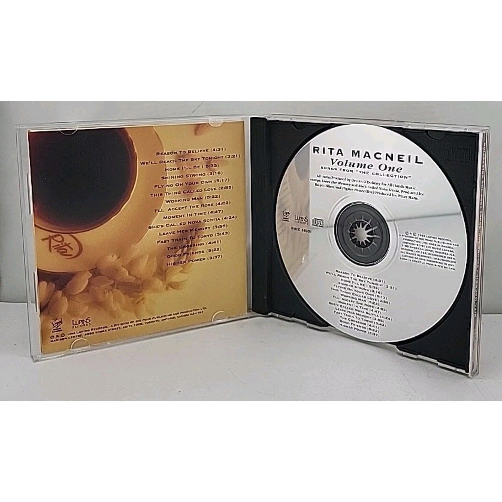 Rita MacNeil Volume One Songs From The Collection Music CD Album