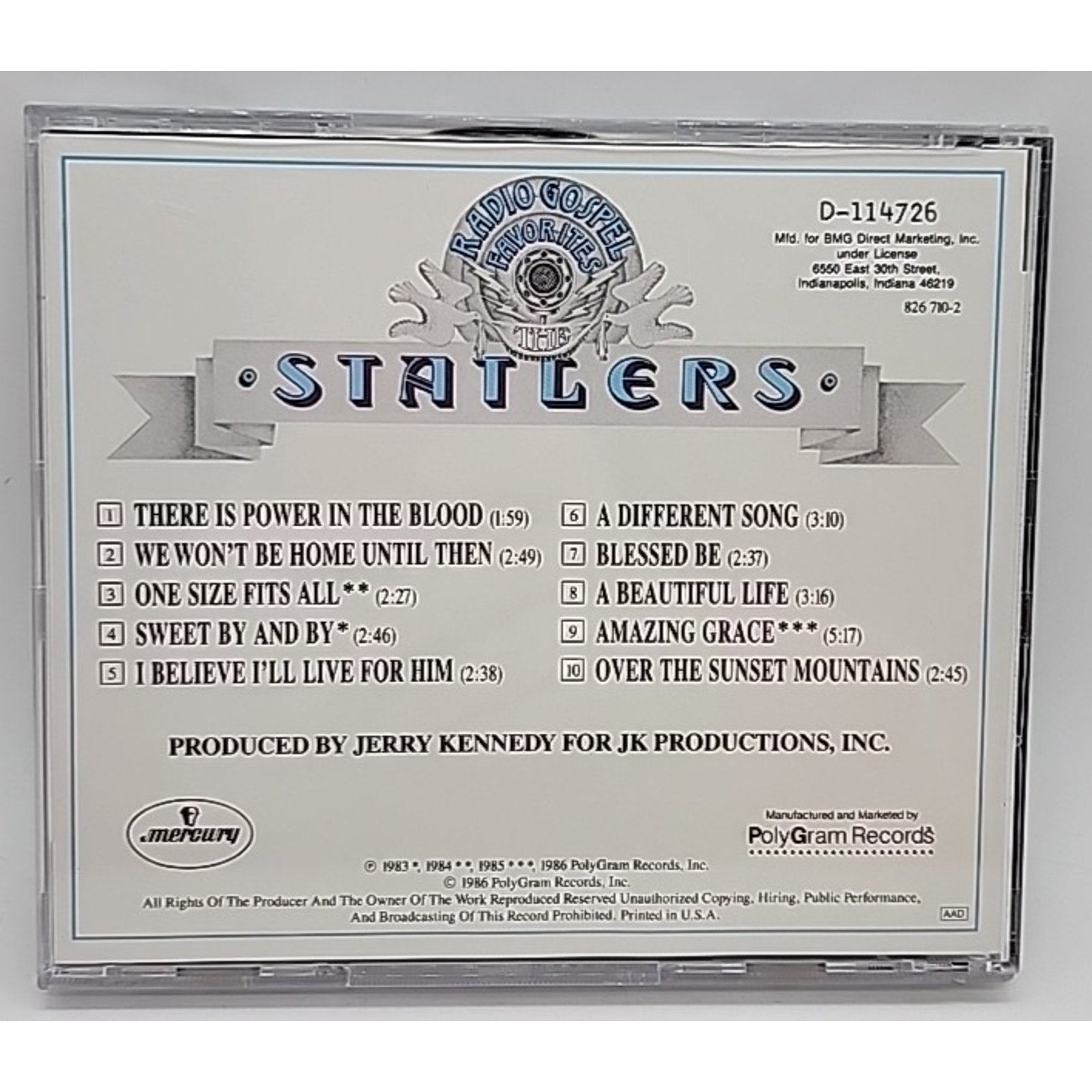 Radio Gospel Favorites by The Statler Brothers (CD, Oct-1990, Polygram)
