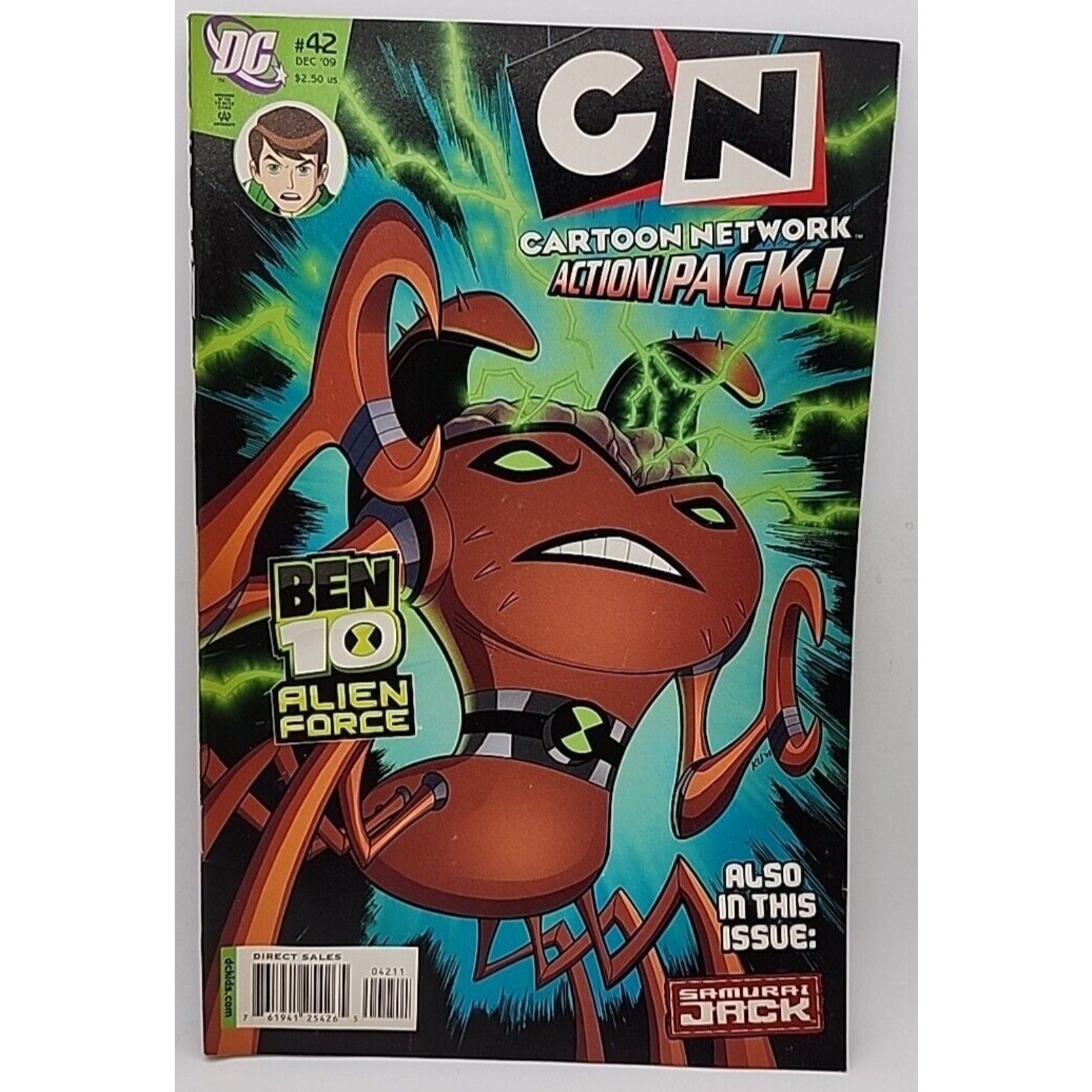 Cartoon Network Action Pack #42 (DC Comics, 2009) Ben 10, Samurai Jack