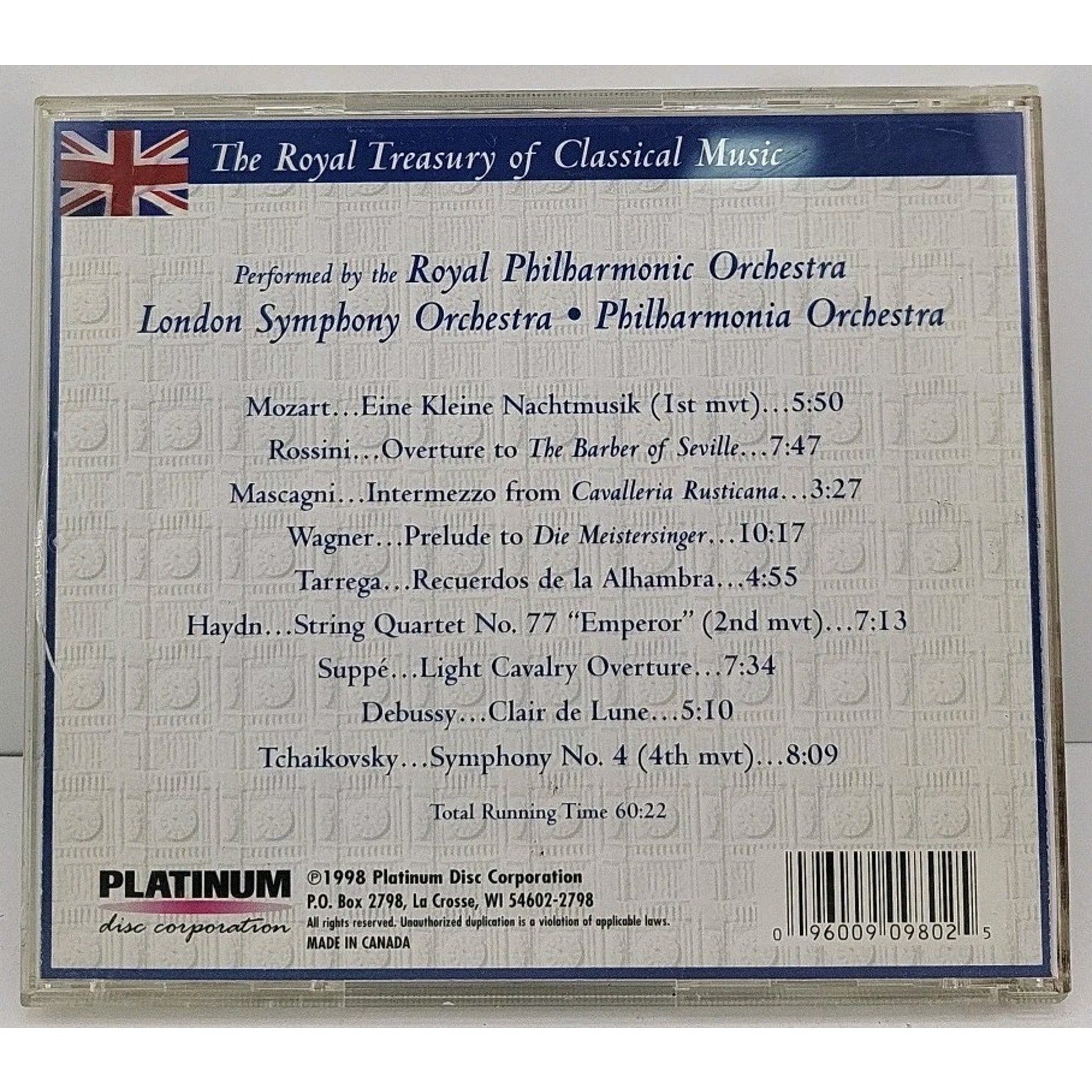 Vol. 8 Royal Treasury of Classical Music by Various (CD, 2000)