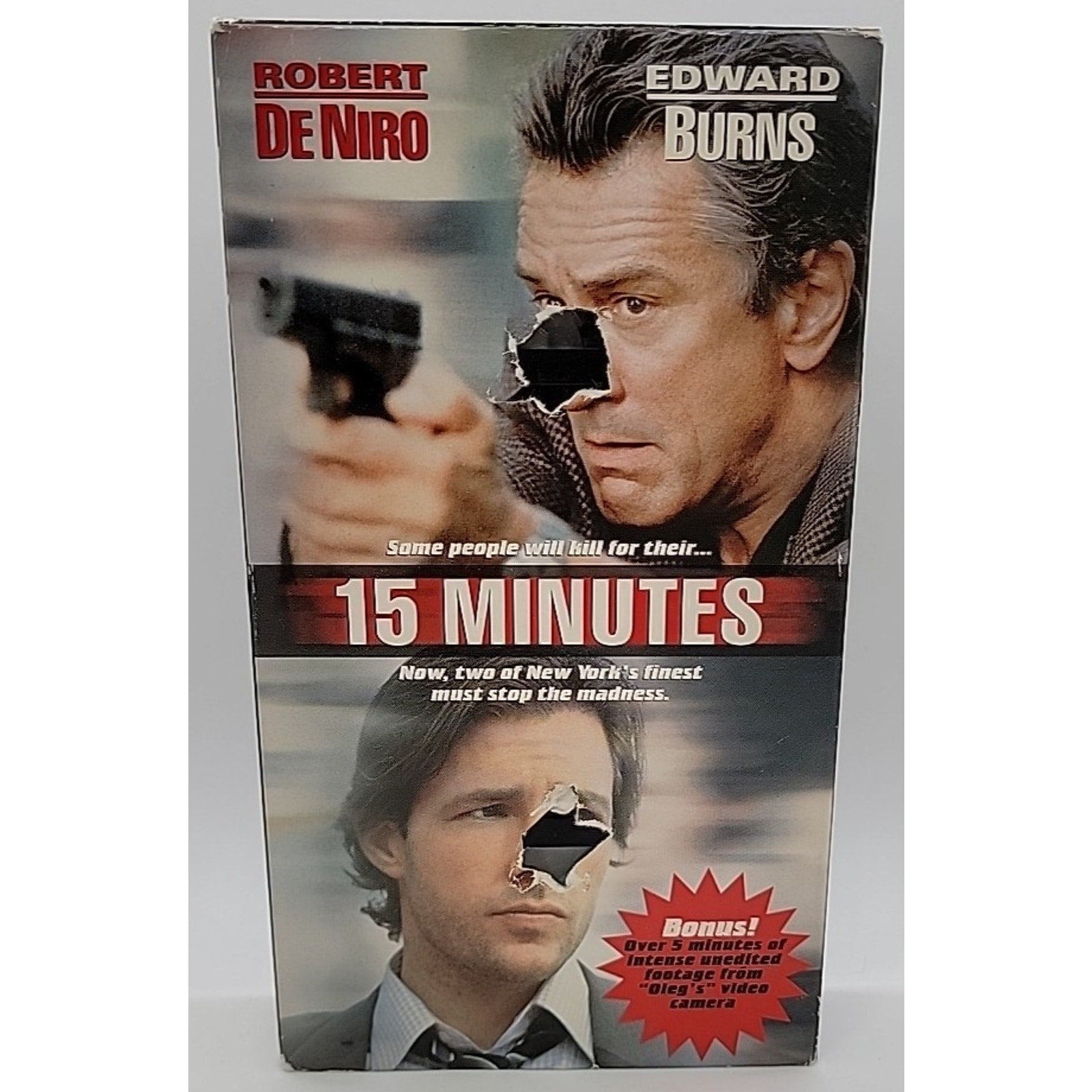 15 Minutes (VHS, 2002, Includes Bonus Footage)
