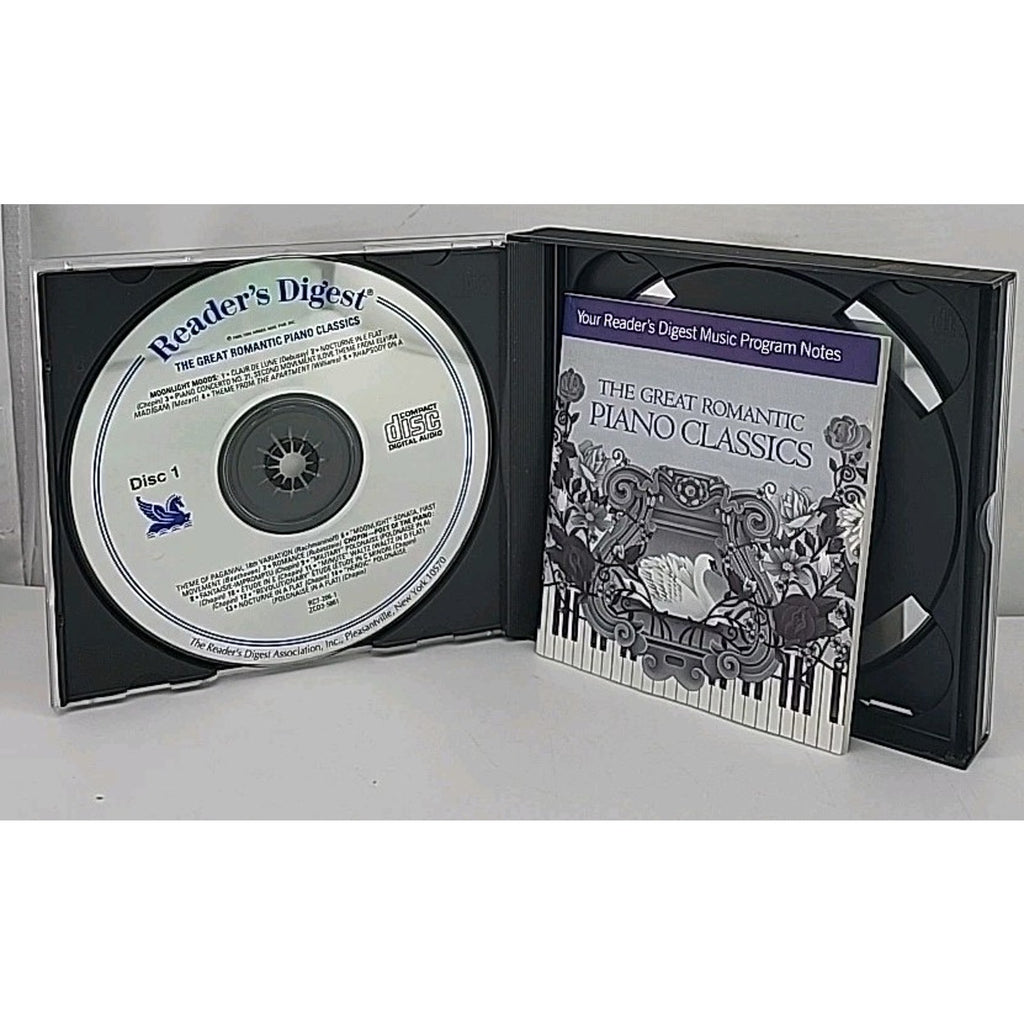 Reader's Digest: The Great Romantic Piano Classics 3 CD Set with Booklet