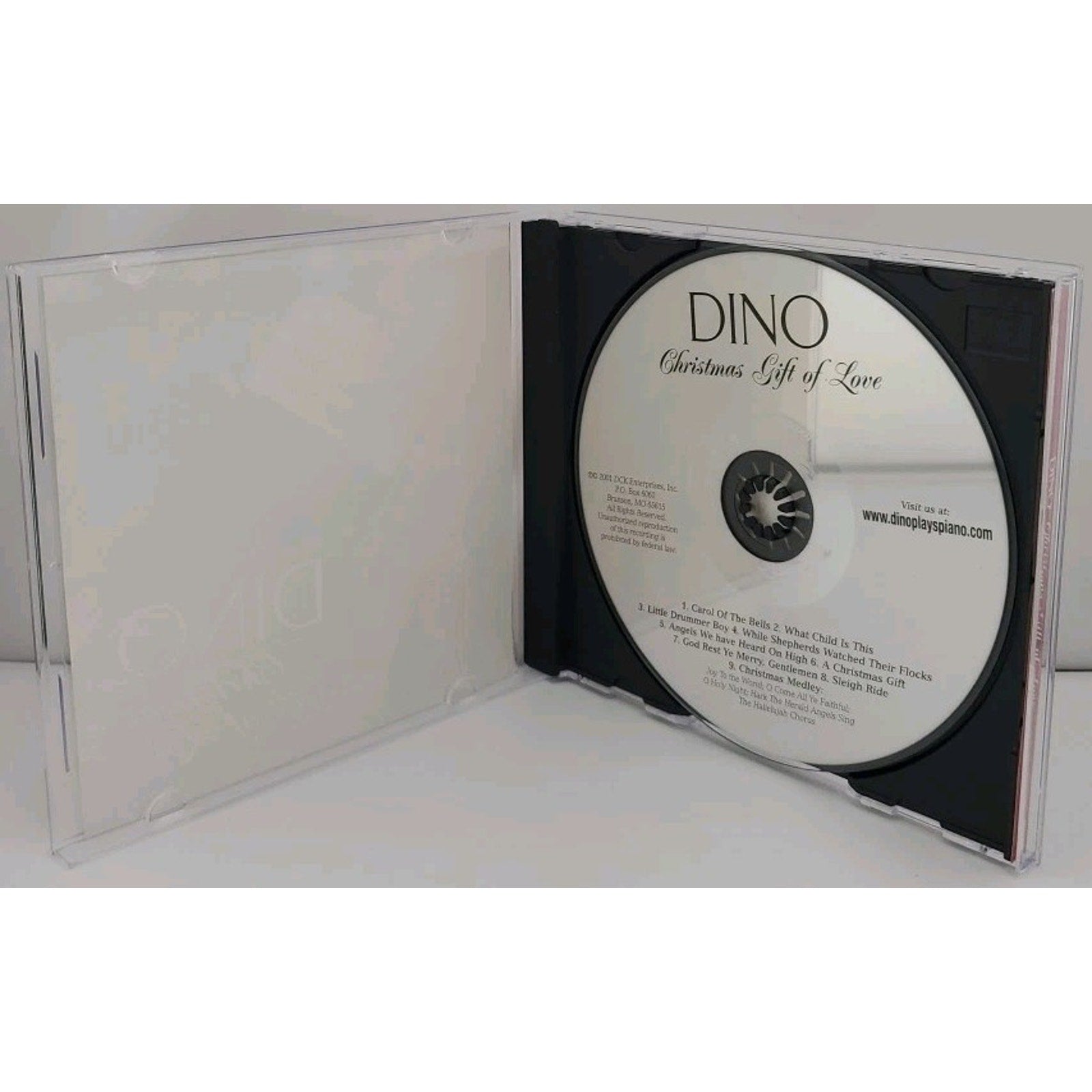 Dino Christmas Gift of Love Merry Christmas Holiday Carols Piano CD