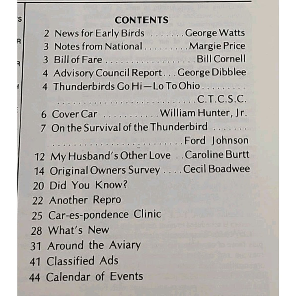 Early Bird Magazine January-February 1980