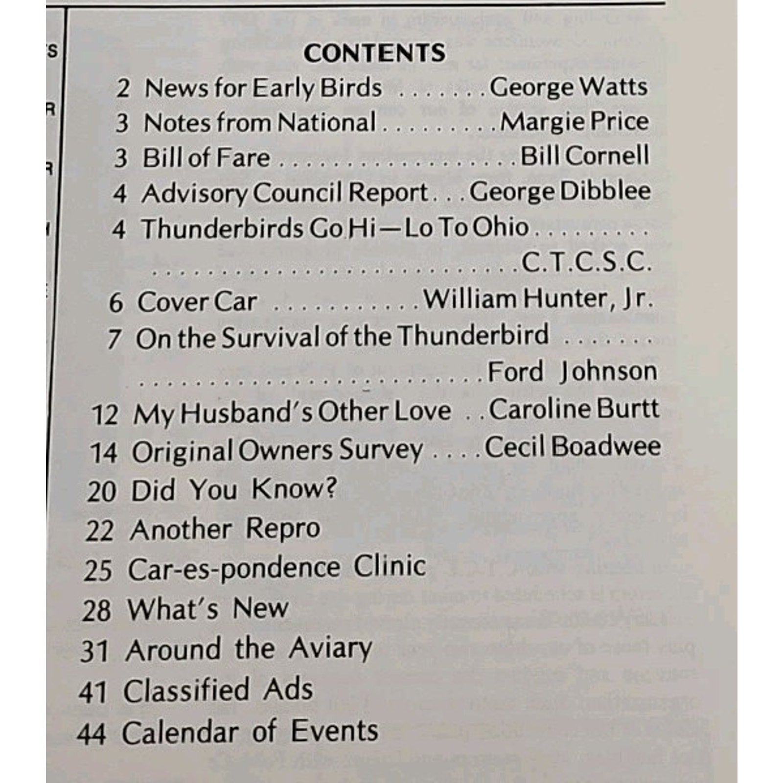 Early Bird Magazine January-February 1980