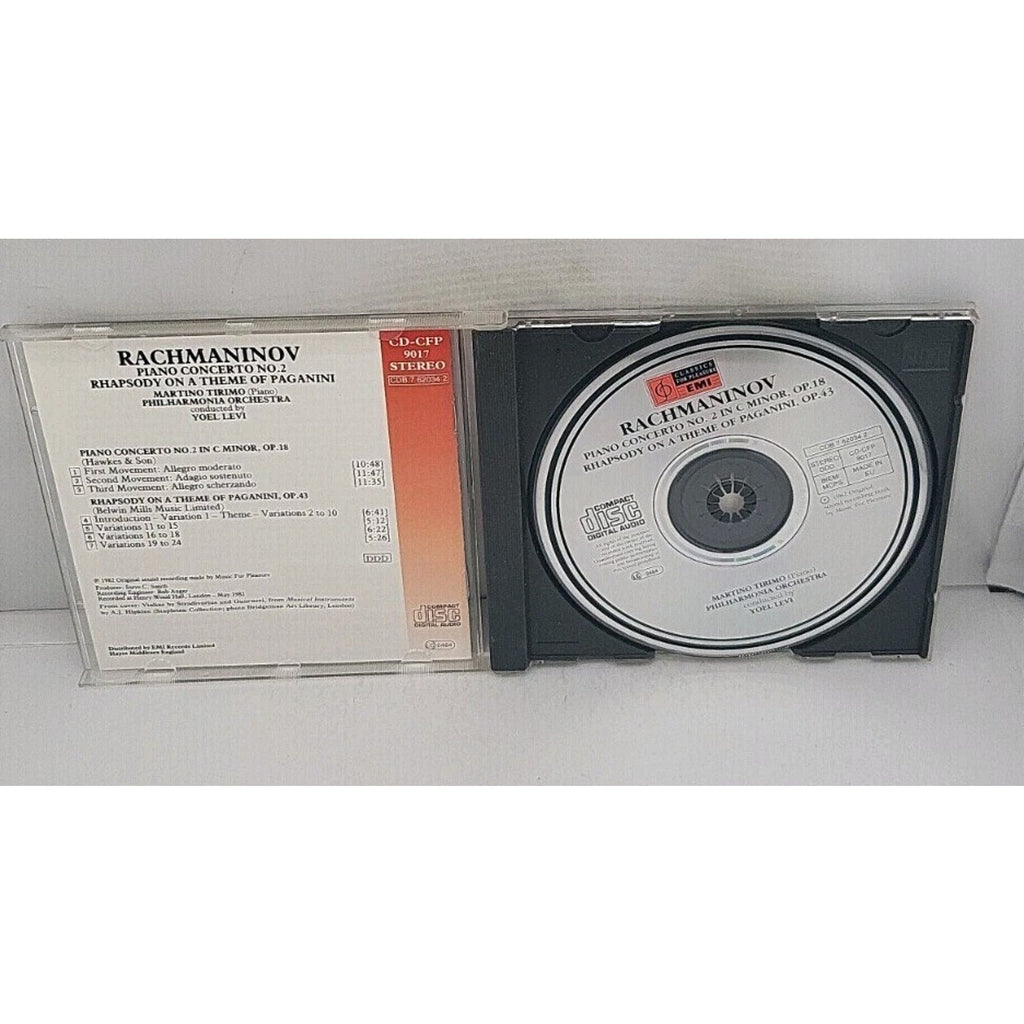 Rachmaninov Piano Concerto No. 2 - Rhapsody On A Theme Of Paganini CD