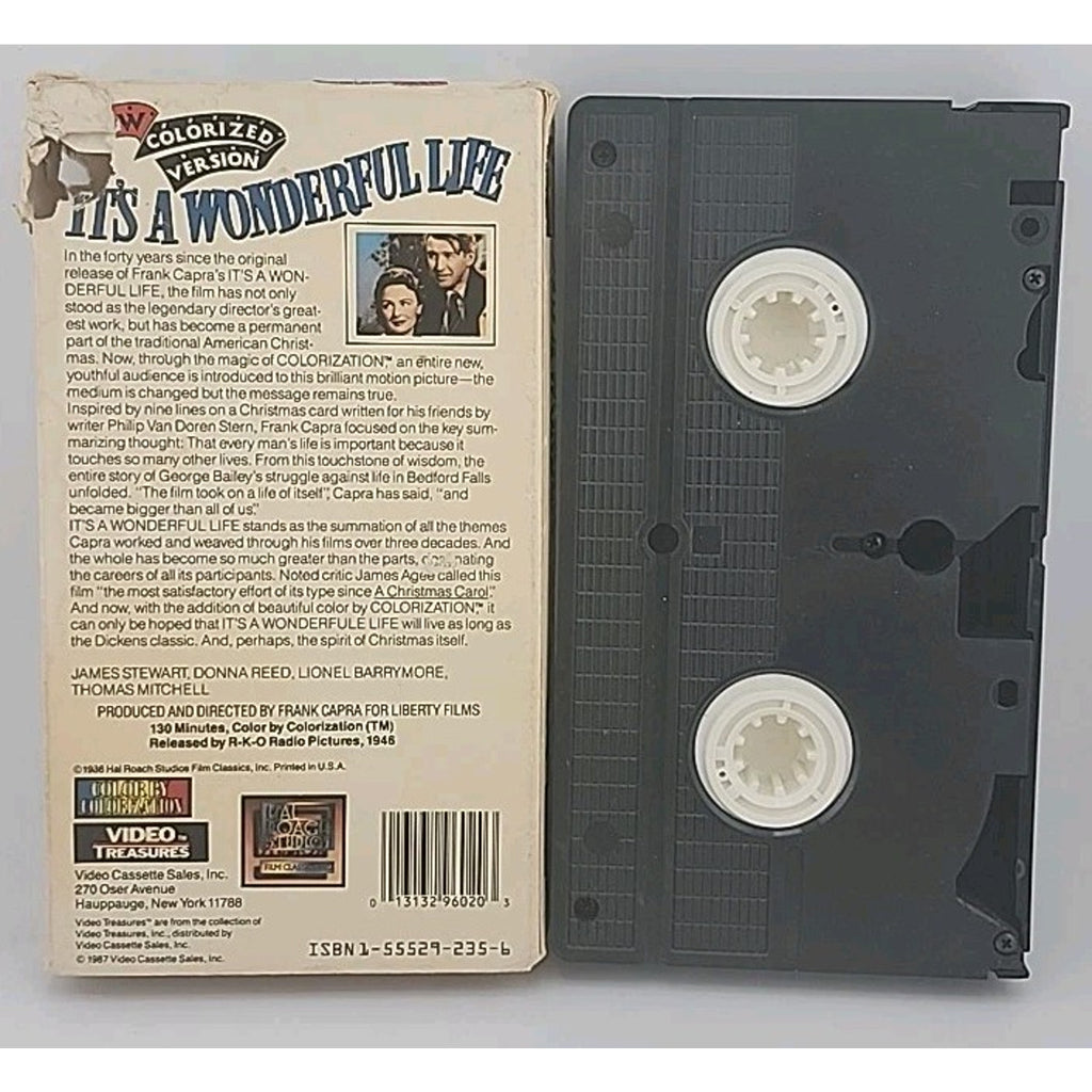 It's a Wonderful Life (VHS, 1986, Colorized Version)