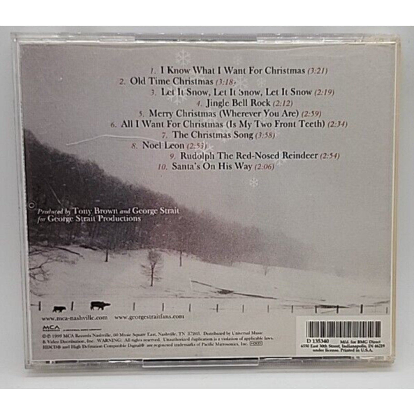 Merry Christmas Wherever You Are by George Strait (CD, Sep-1999, MCA Nashville)