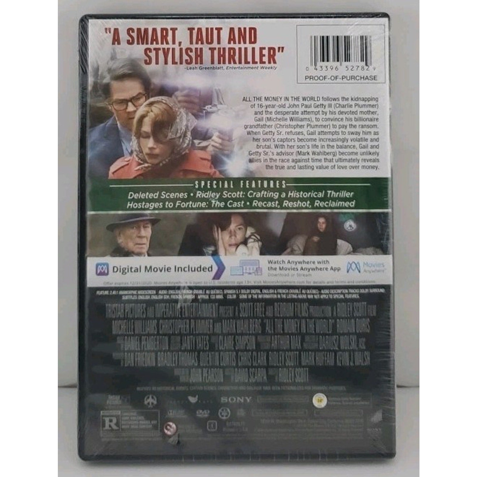 All the Money in the World (DVD, 2017) *Brand New*