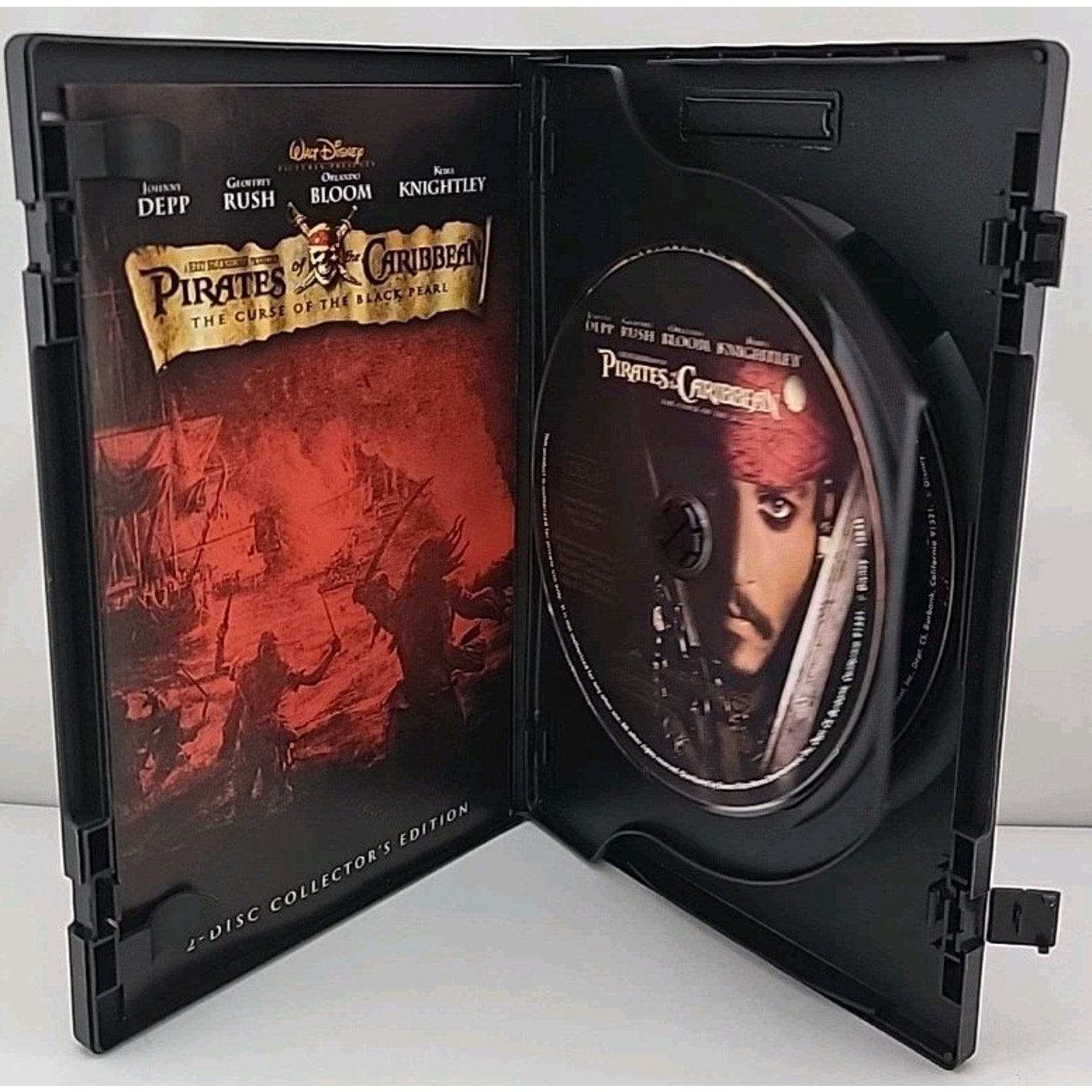 Pirates of the Caribbean: The Curse of the Black Pearl (DVD, 2003)