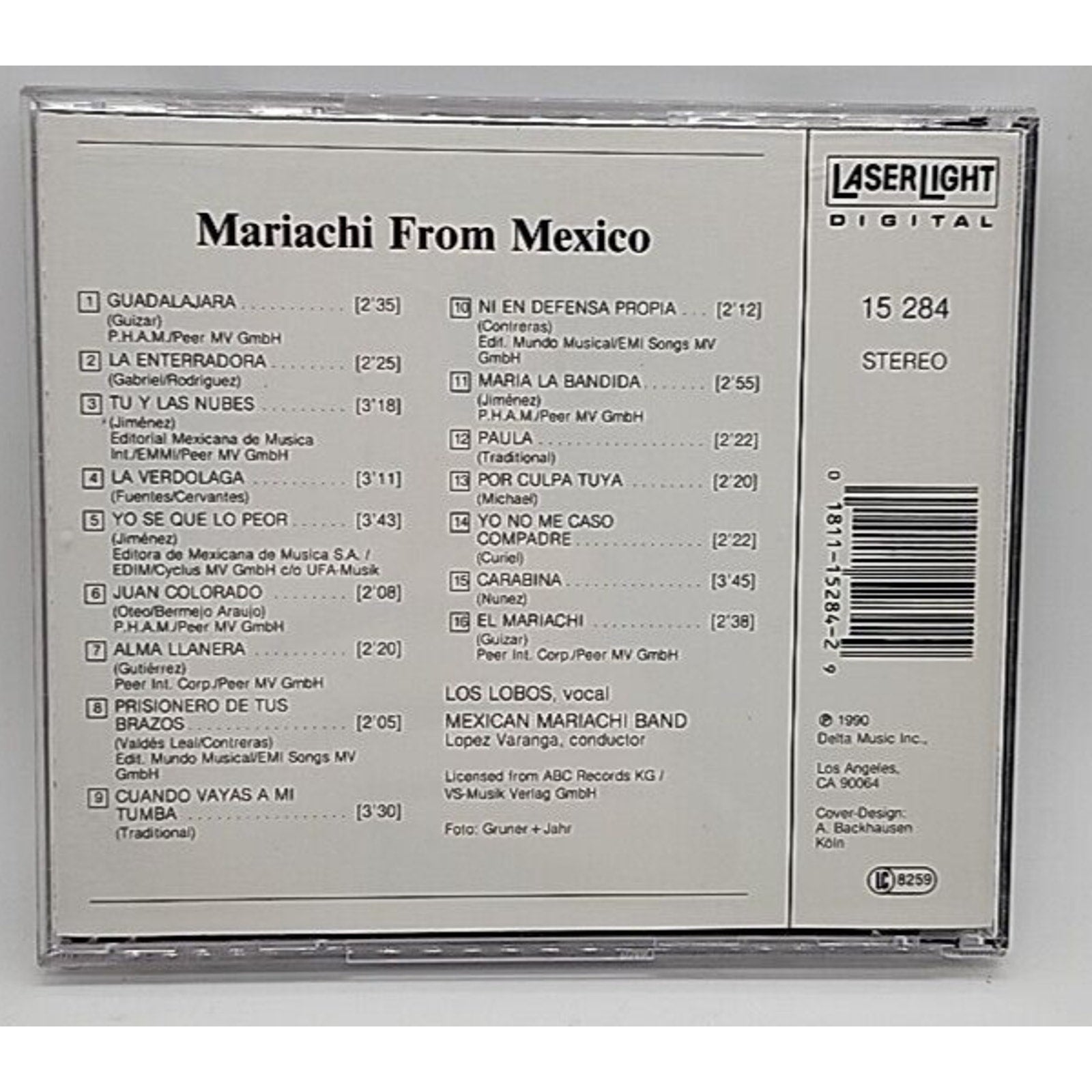 Maricahi from Mexico by Los Lobos / Mexican Mariachi Band (CD, 1990)