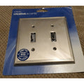 Metroline Brushed Nickel Switch Wall Plate,No 3102BN, Jackson Deerfield