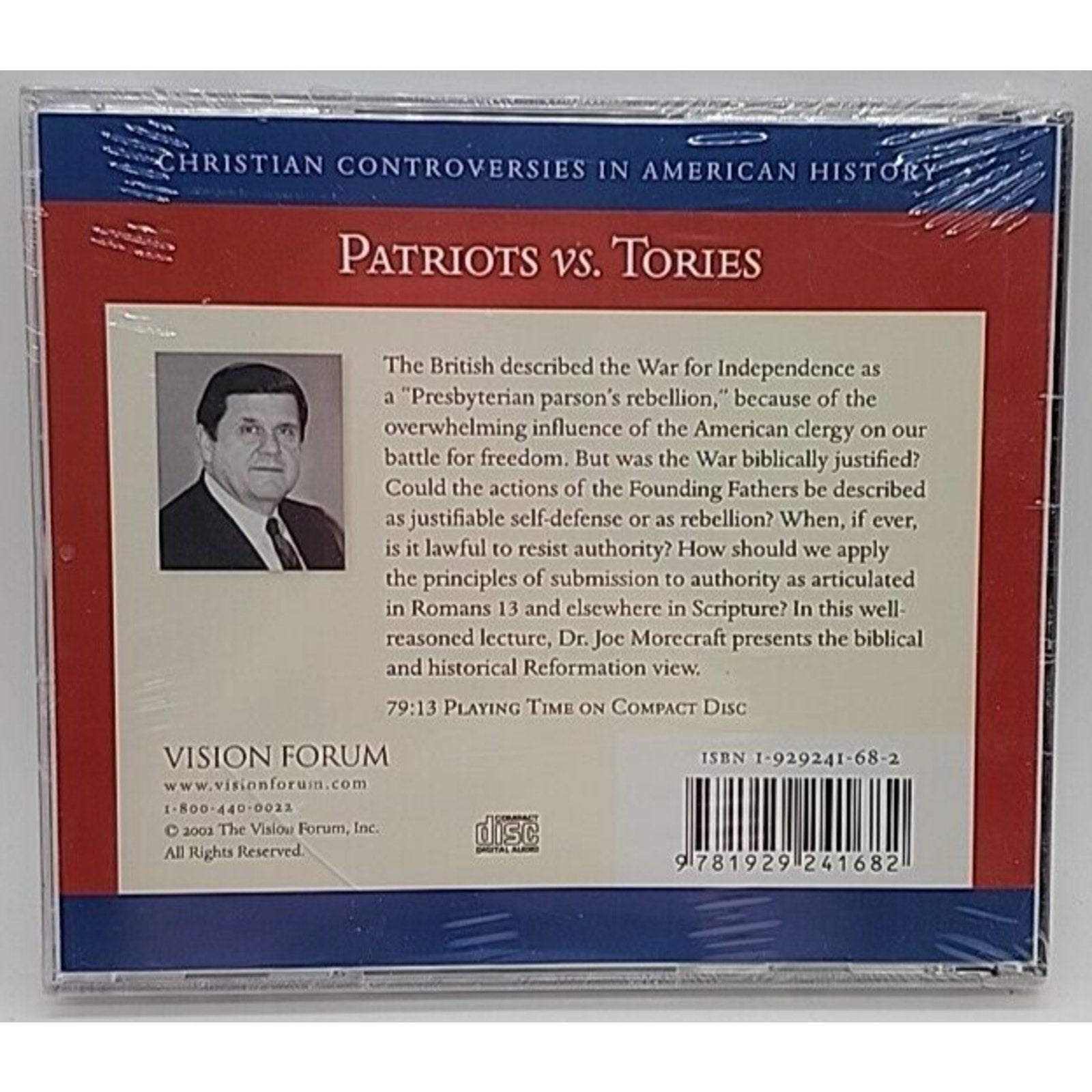 Patriots vs. Tories by Joe Morecraft (2001, CD) *Brand New*