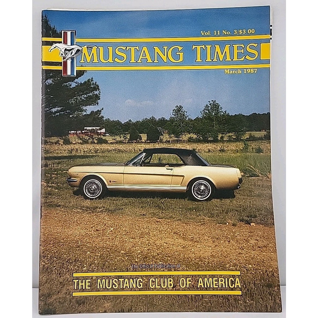 Mustang Times Magazine March 1987 Vol. 11 No. 3