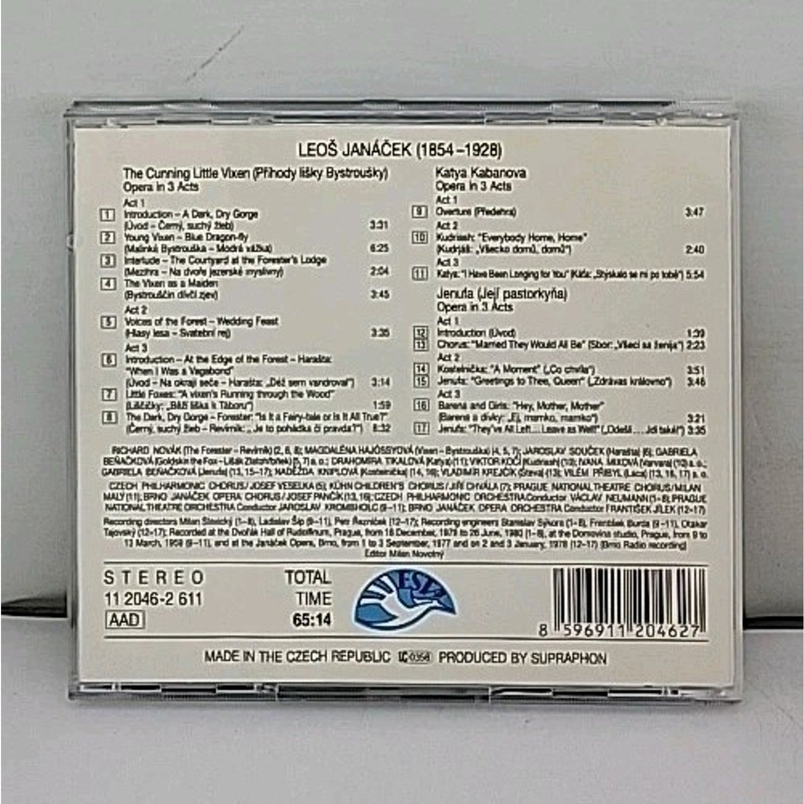 Janacek Jenufa/Katya/Vixen Highlights CD
