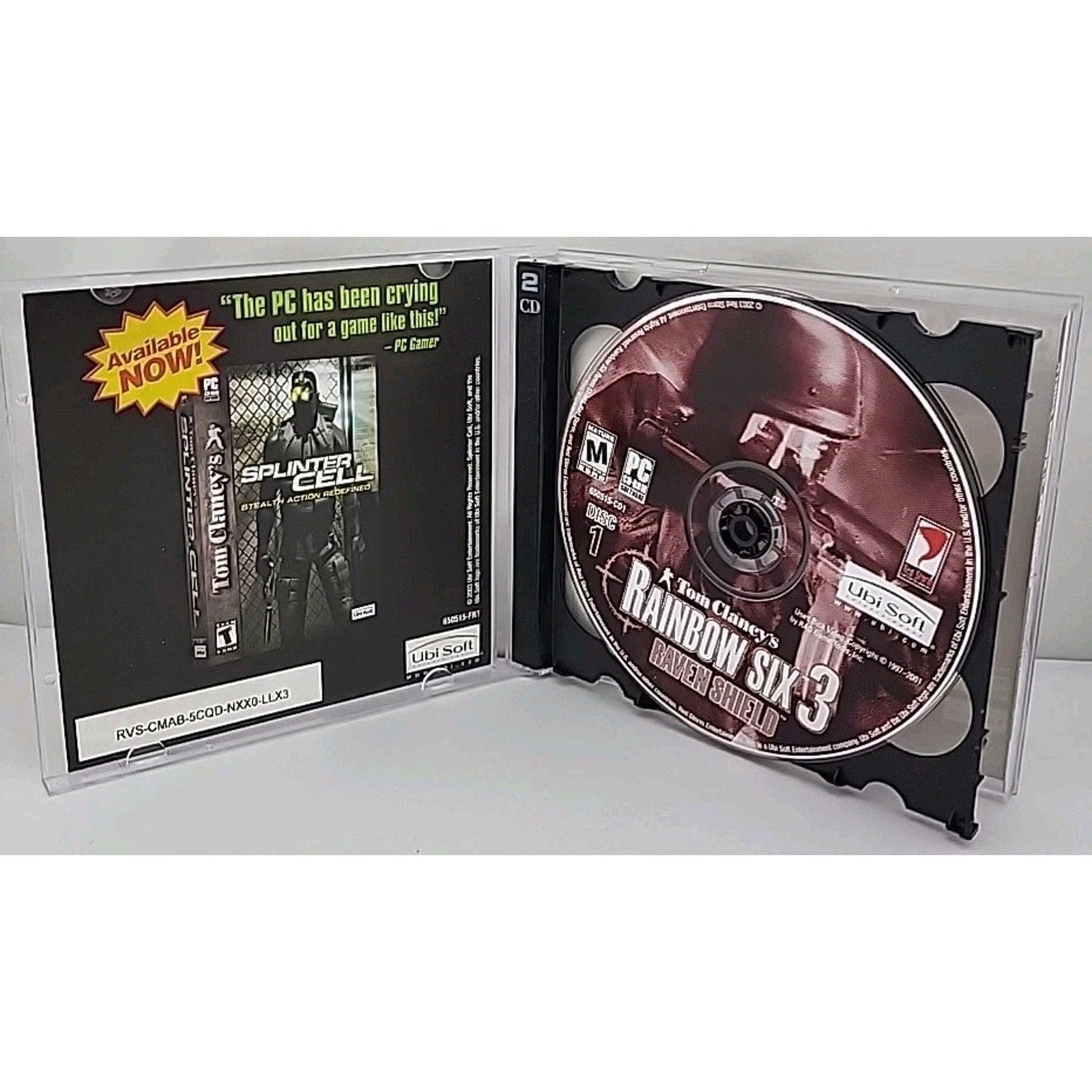 Tom Clancy's Rainbow Six 3: Raven Shield (PC CD Rom, 2003, 2-Discs)