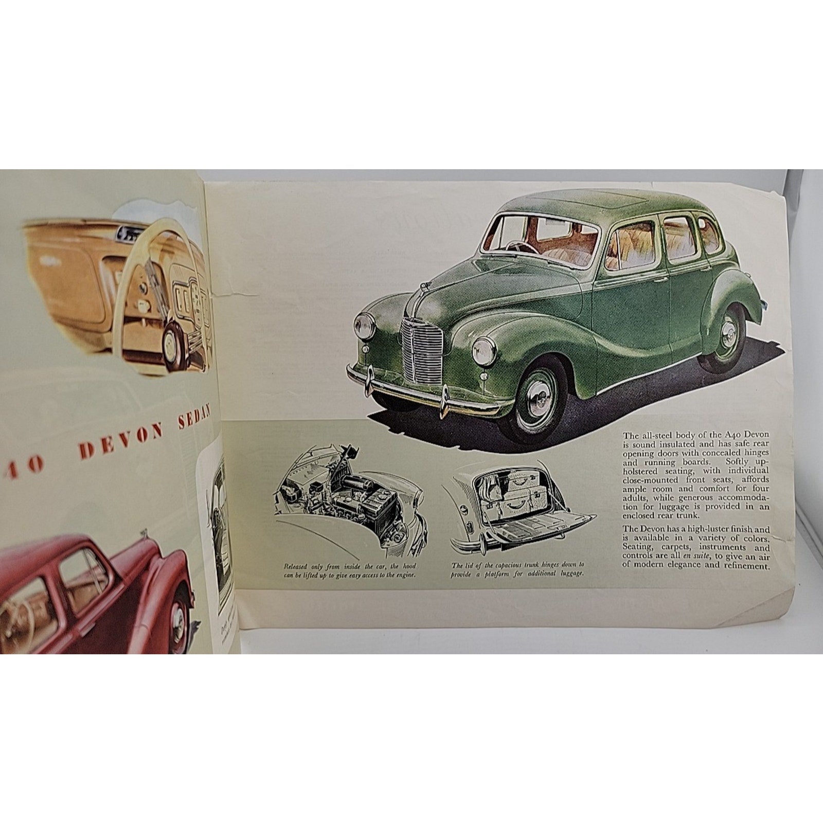 1950 Austin for Sparkling Performance Devon and Dorset Sedans Original Brochure