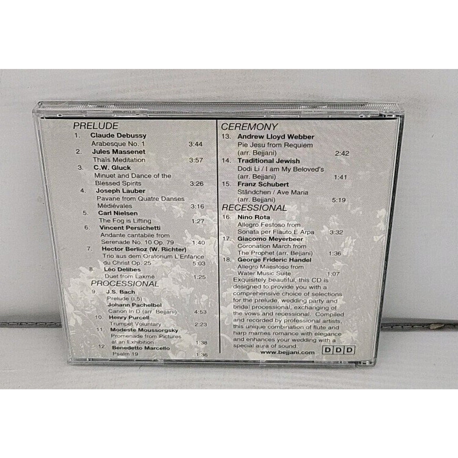 Enchanted Love - Flute And Harp Selections For Your Wedding CD