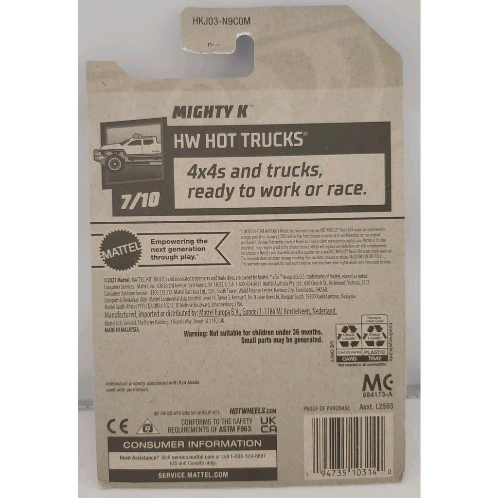 Hot Wheels HW Hot Trucks 7/10 Mighty K 214/250 Red