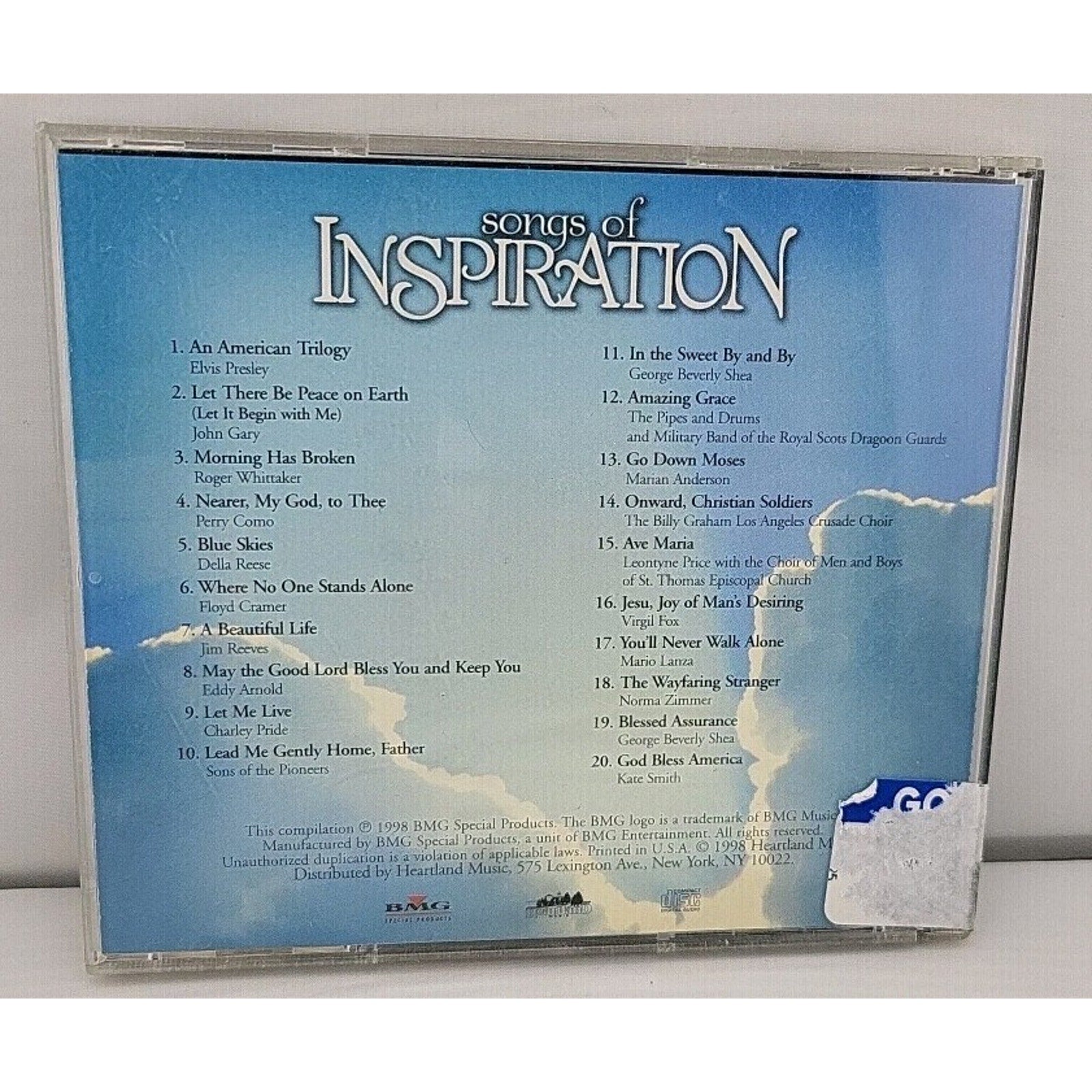 Songs of Inspiration: Amazing Grace (CD, 1998, Heartland)
