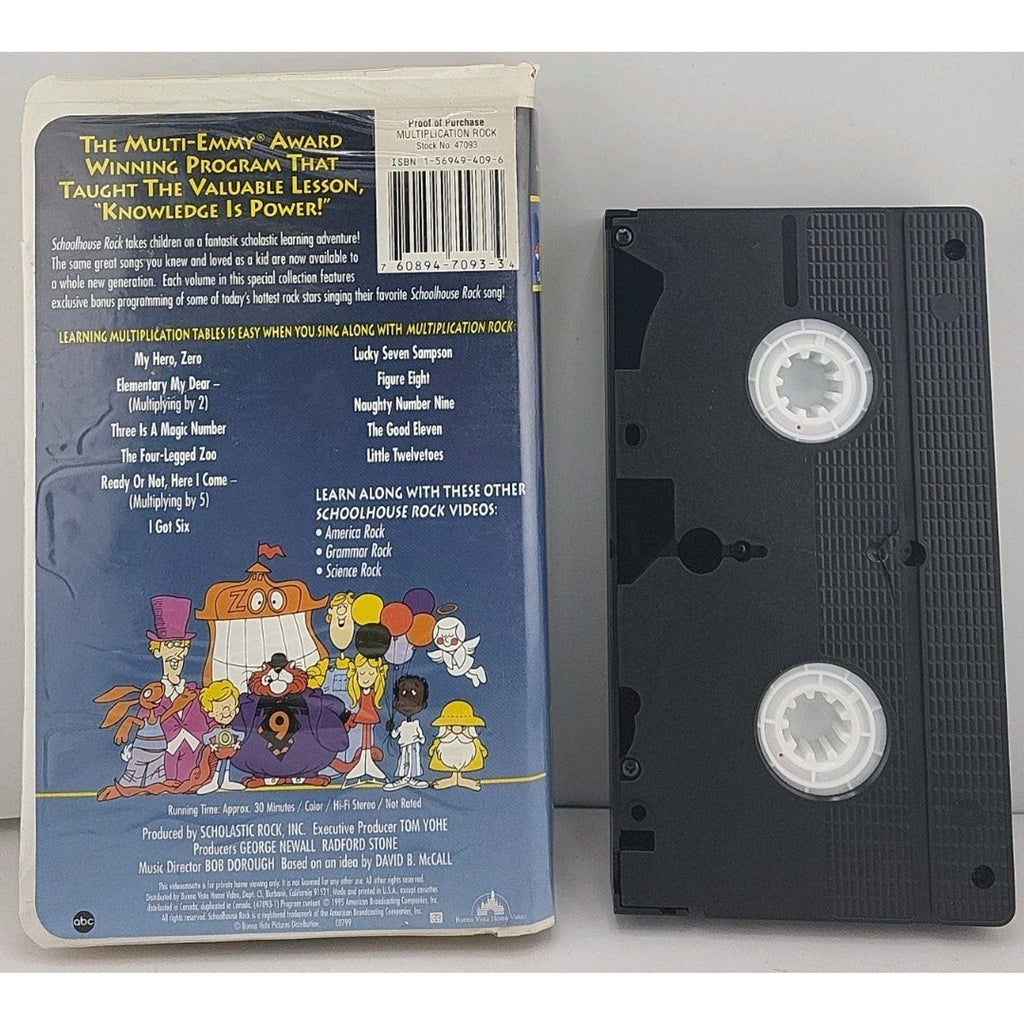 Schoolhouse Rock - Multiplication Rock (VHS, 1998, Clam Shell)