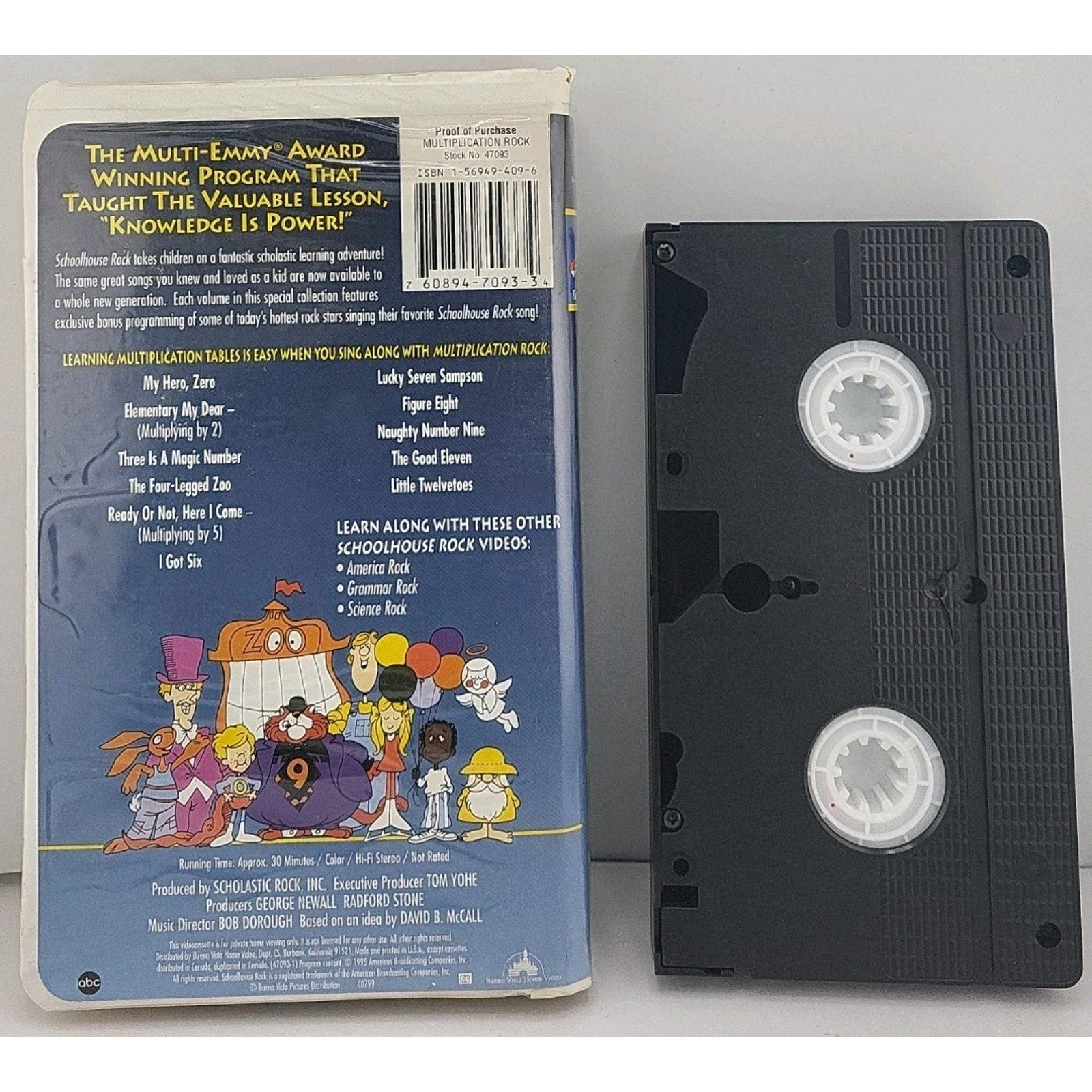 Schoolhouse Rock - Multiplication Rock (VHS, 1998, Clam Shell)
