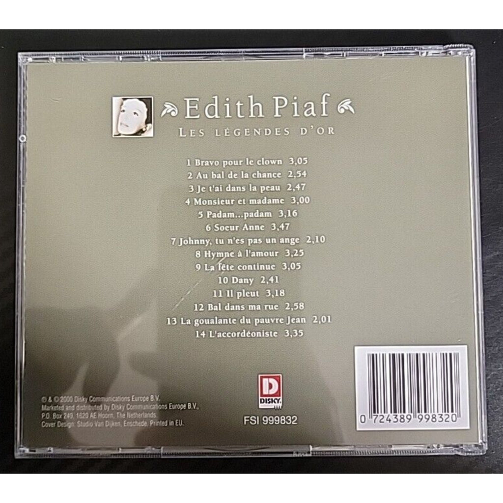 Edith Piaf Les Legends D'Or (CD)