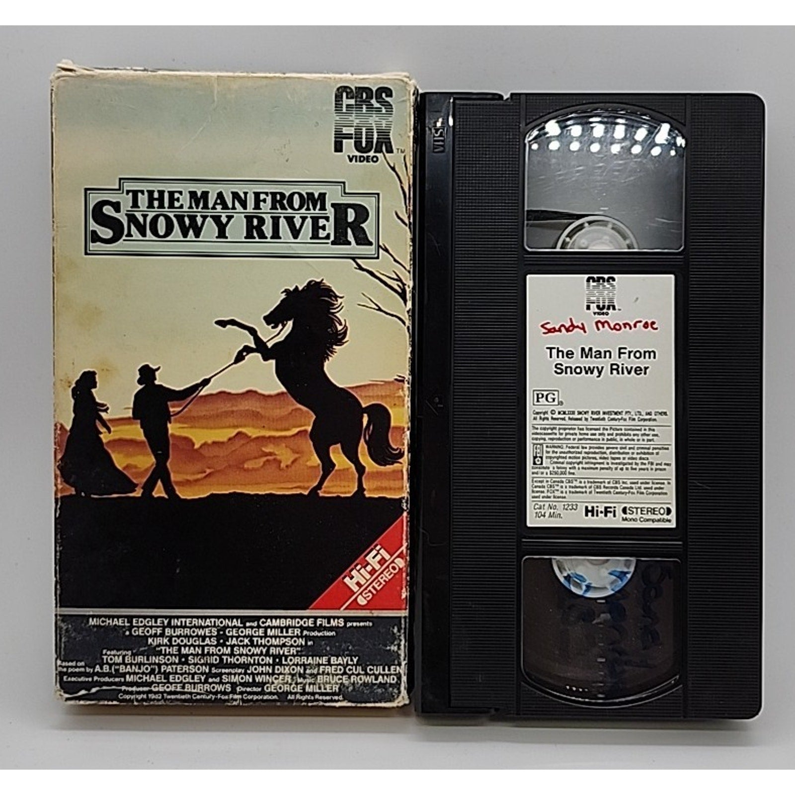 The Man From Snowy River (VHS, 1994)