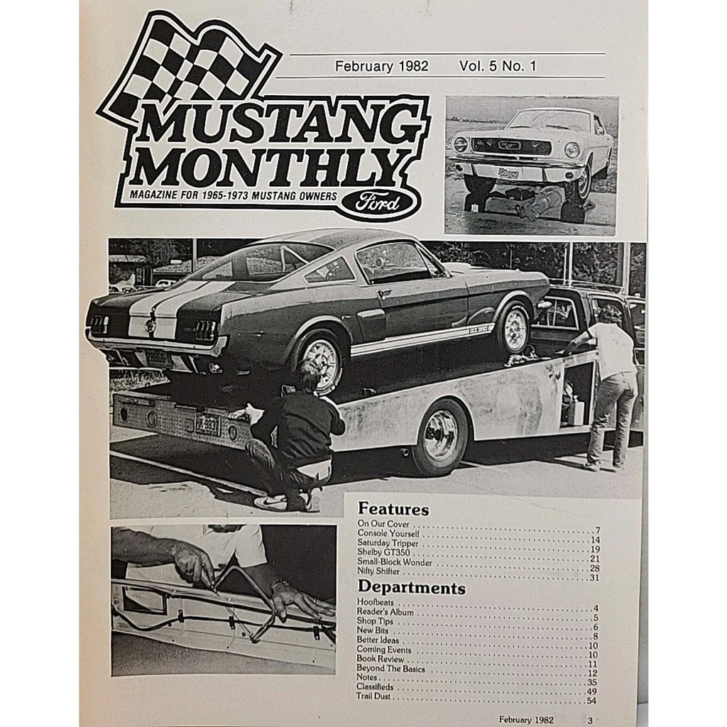 Mustang Monthly Magazine - February 1982 - Vol. 5 No. 1