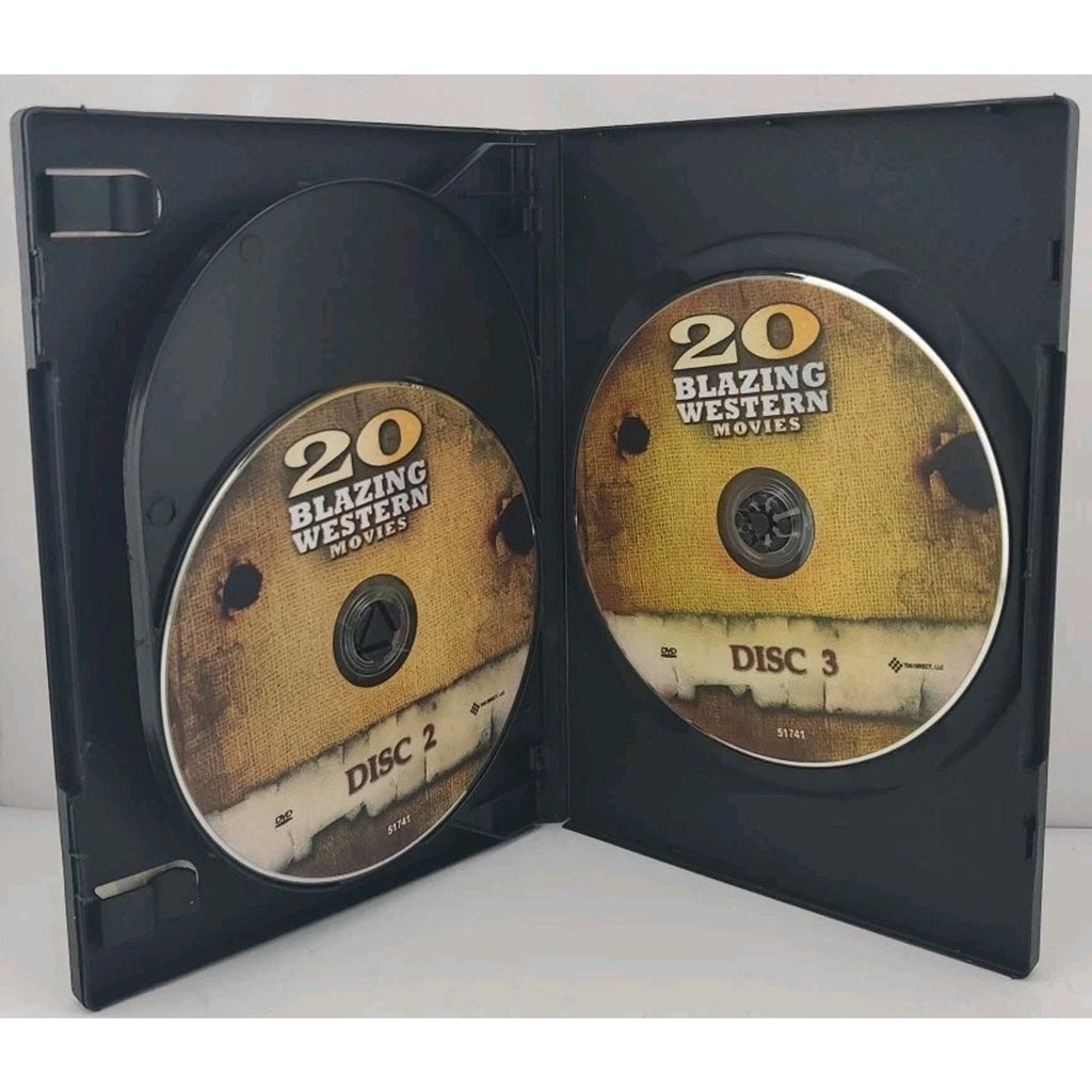 20 Blazing Westerns (DVD, 2013, 3-Disc Set)